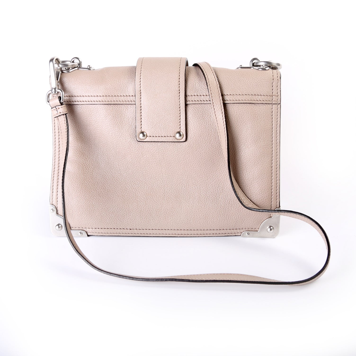 Prada Cahier Soft Glazed Calfskin Bag Travel Bag