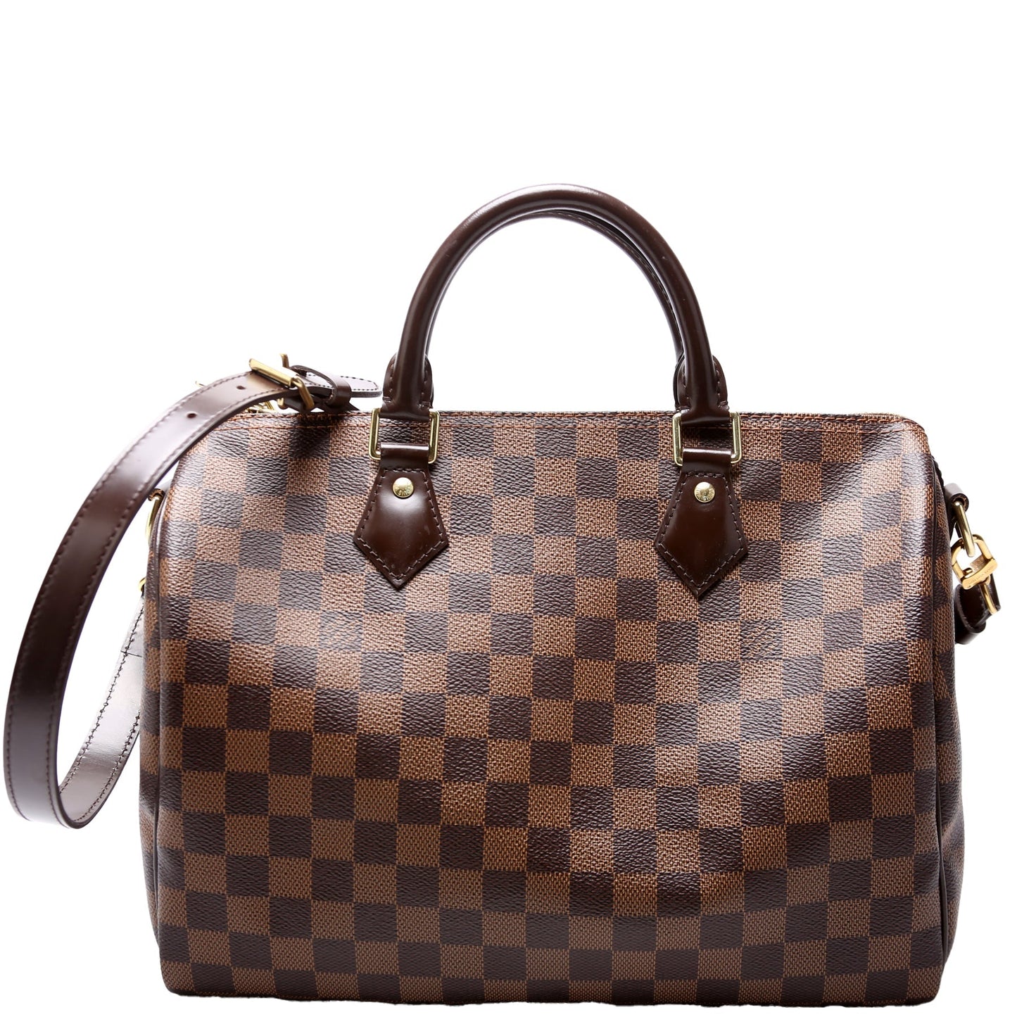 Louis Vuitton Speedy 30 Bandouliere Ebene Damier Handbag Ebene 25