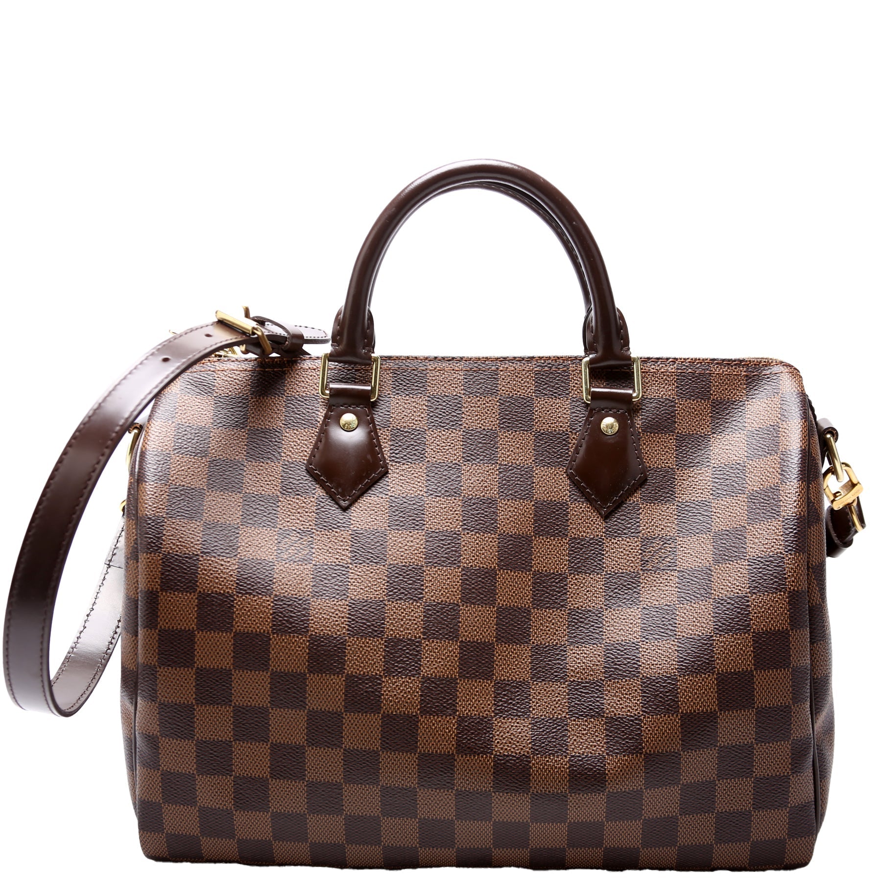 Louis Vuitton Speedy 30 Bandouliere Ebene Damier Handbag Ebene 25