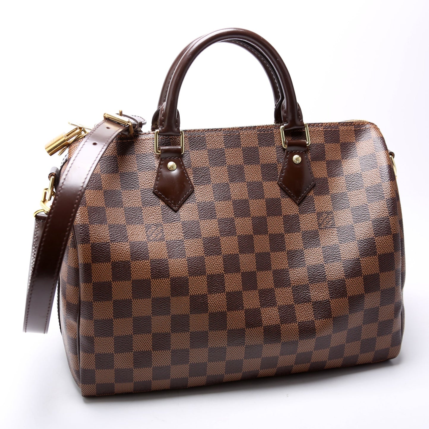 Louis Vuitton Speedy 30 Bandouliere Ebene Damier Handbag Ebene 25