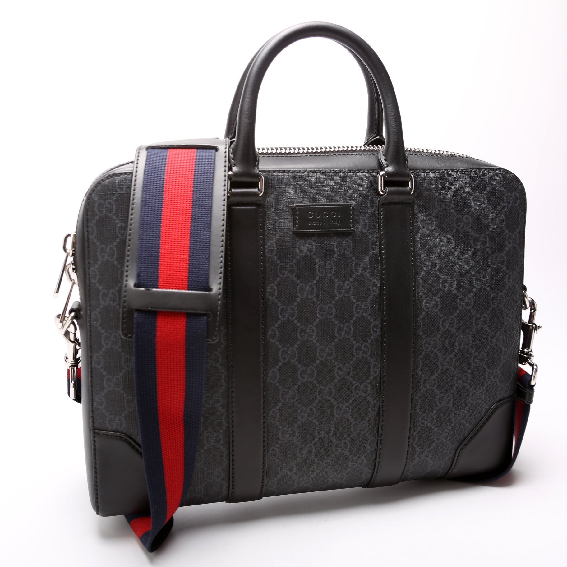 Gucci GG Supreme Briefcase Travel Bag