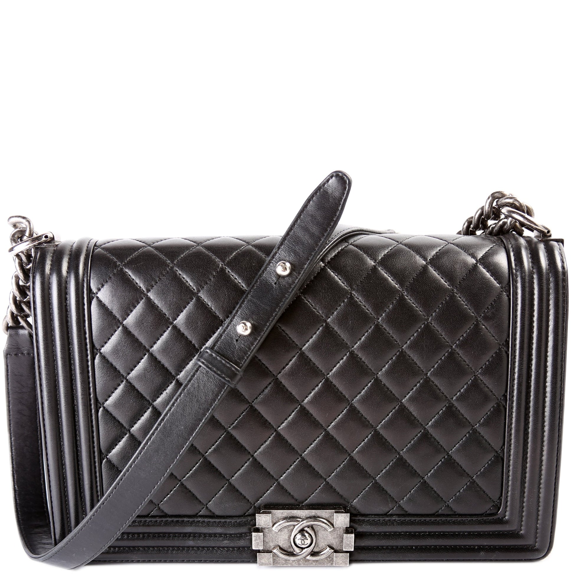 Chanel Boy Flap New Lambskin 25-28M Handbag 28M 1