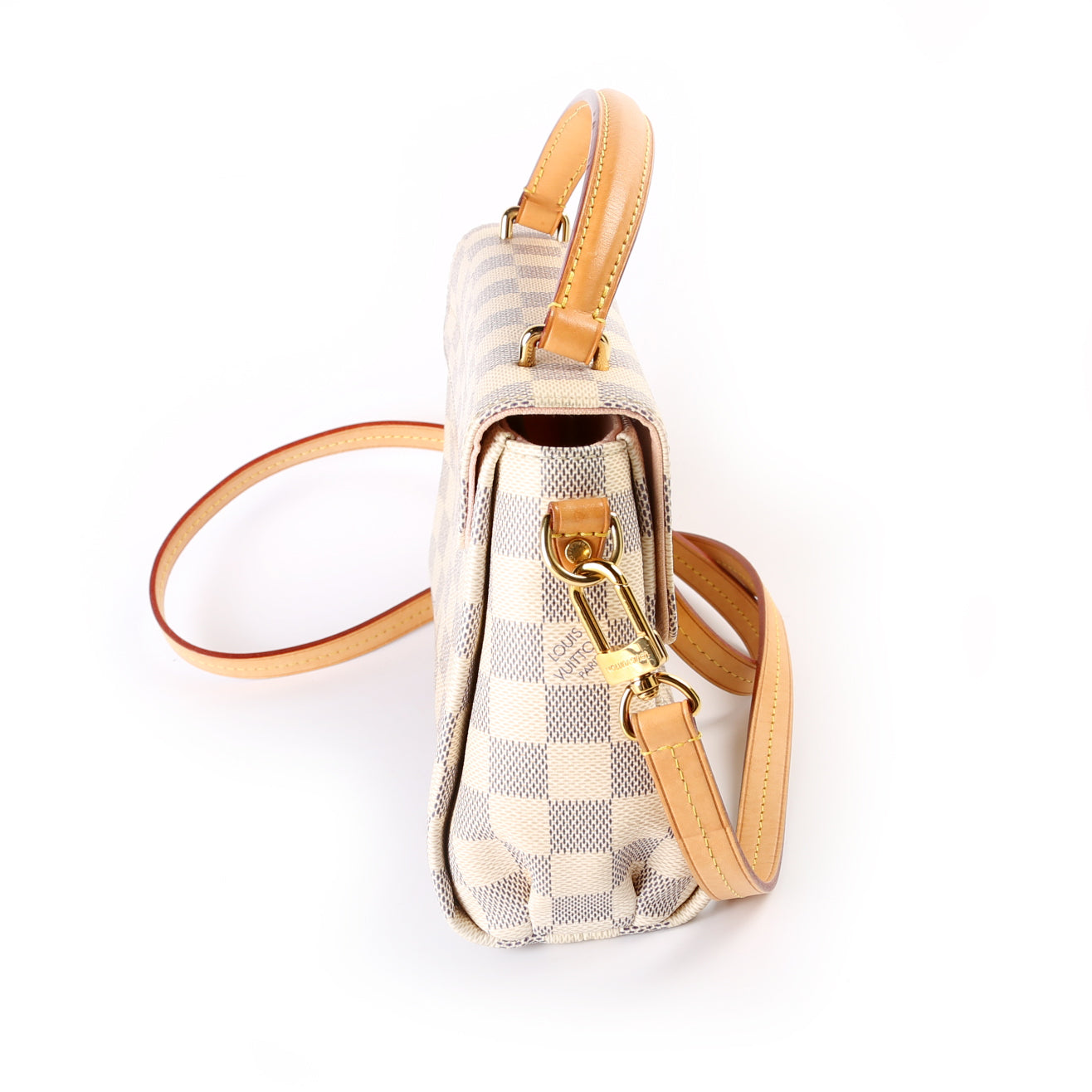 Louis Vuitton Croisette Azur Damier Handbag Azur 14