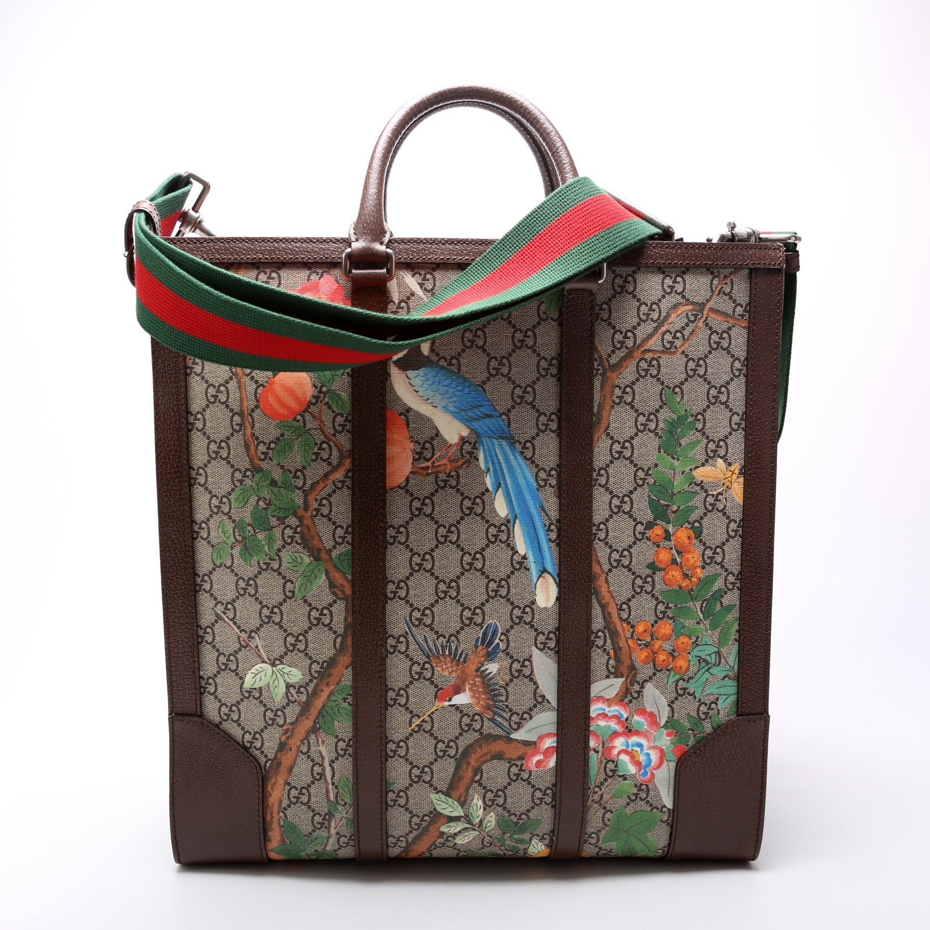 Gucci GG Supreme Tian Vertical Tote Bag