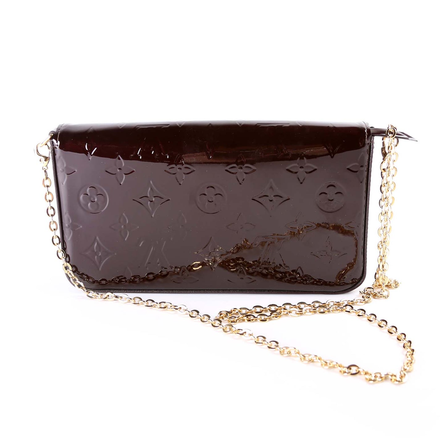 Louis Vuitton Pochette Felicie Vernis Clutch Bag Vernis 4