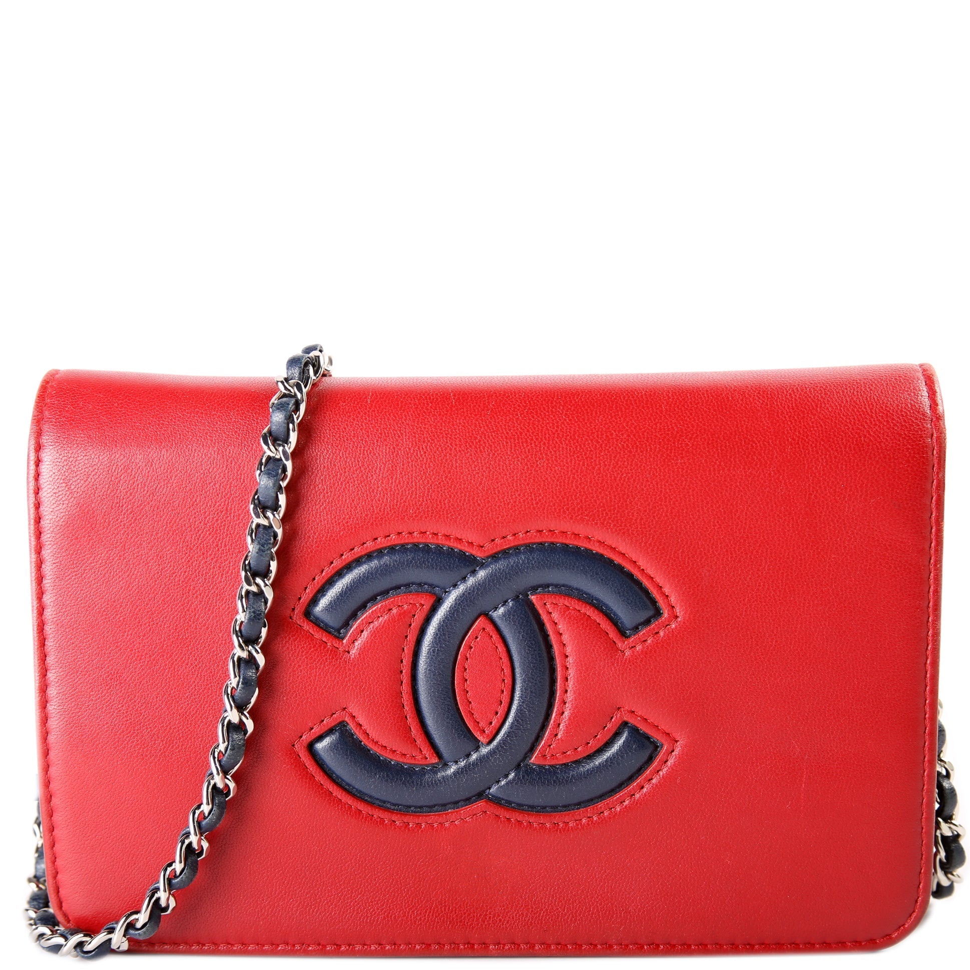 Chanel CC WOC Bicolor Calfskin 22M Clutch Bag Calfskin 22M