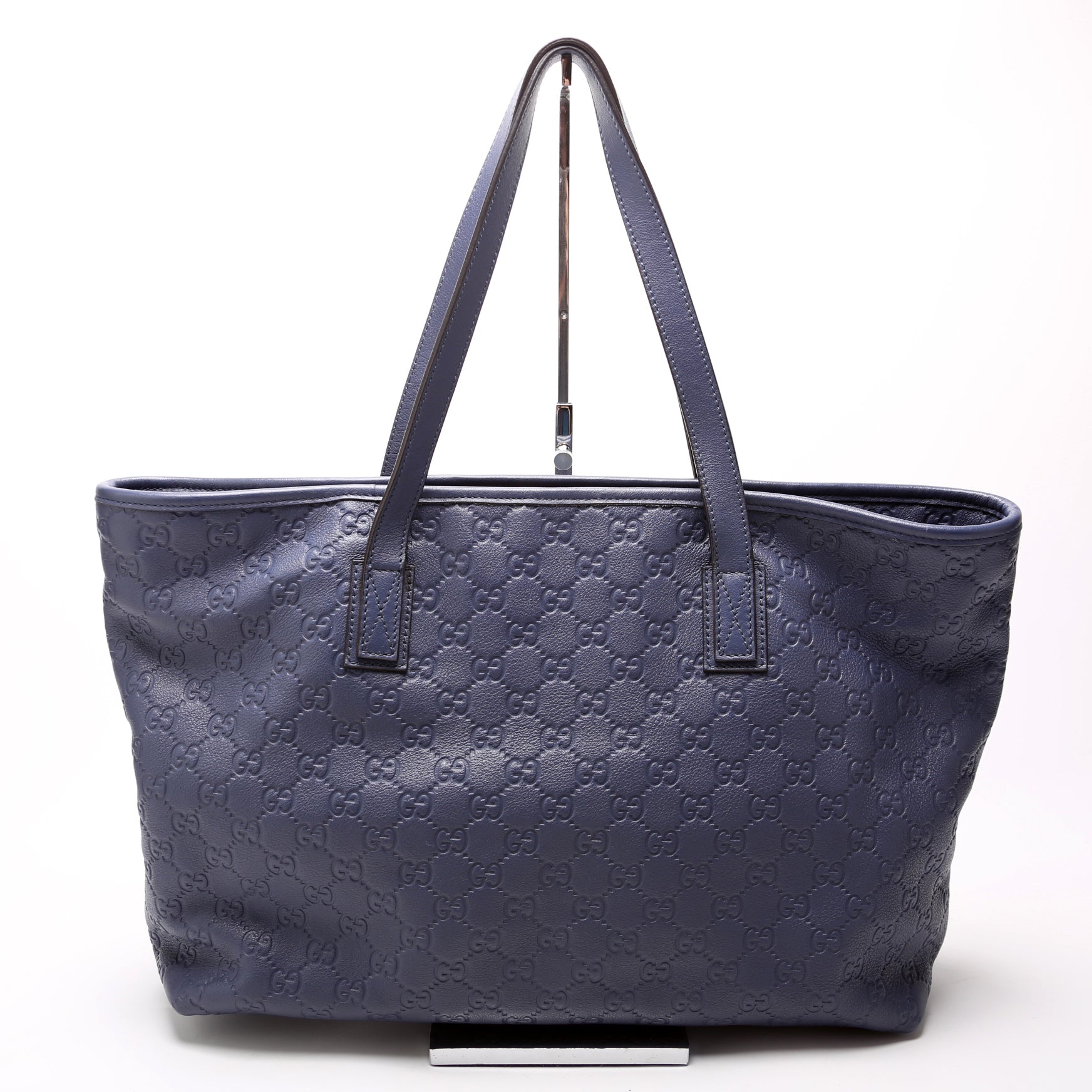 Gucci Zip Leather Medium Tote Bag