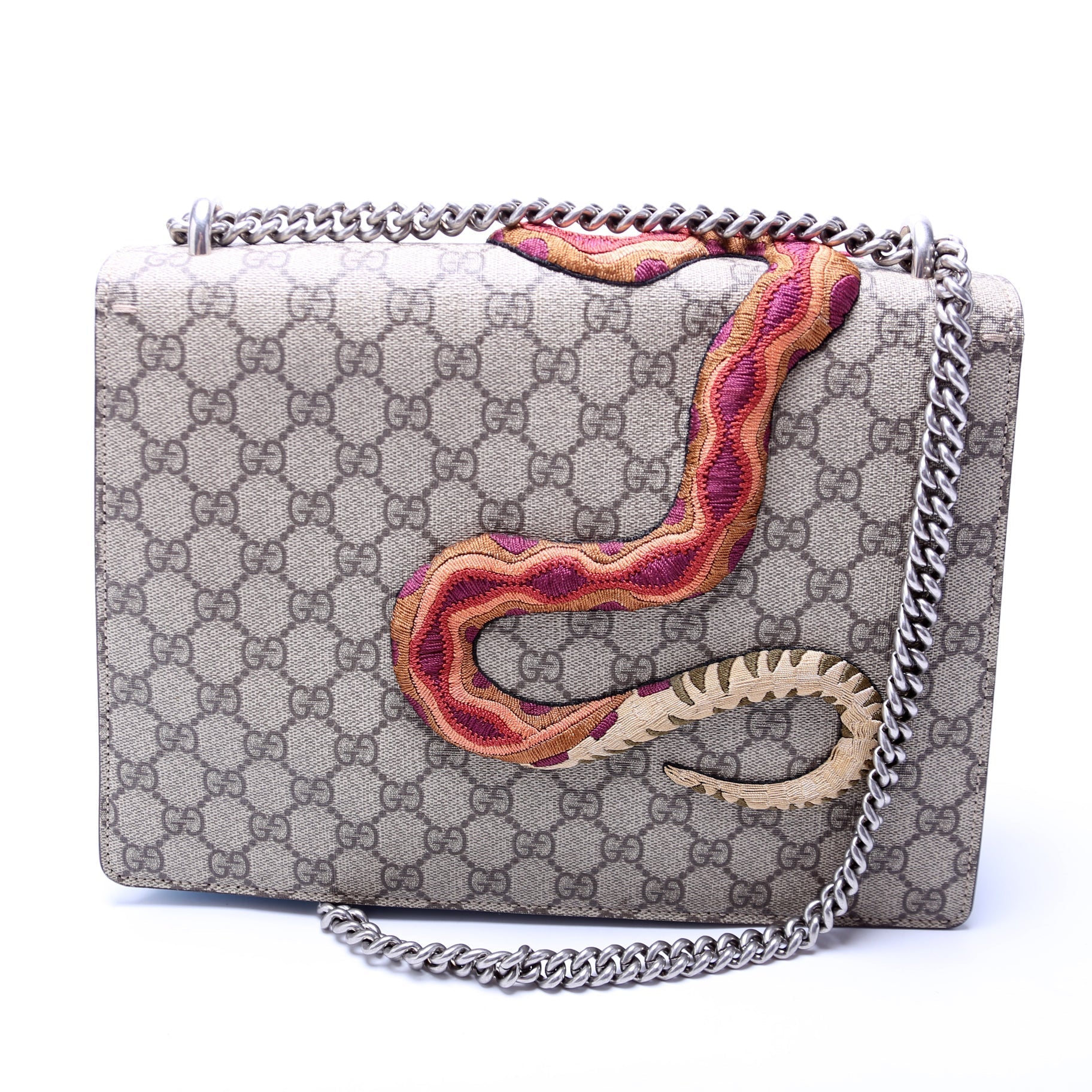 Gucci Dionysus Bee Snake Embossed Medium Shoulder Bag