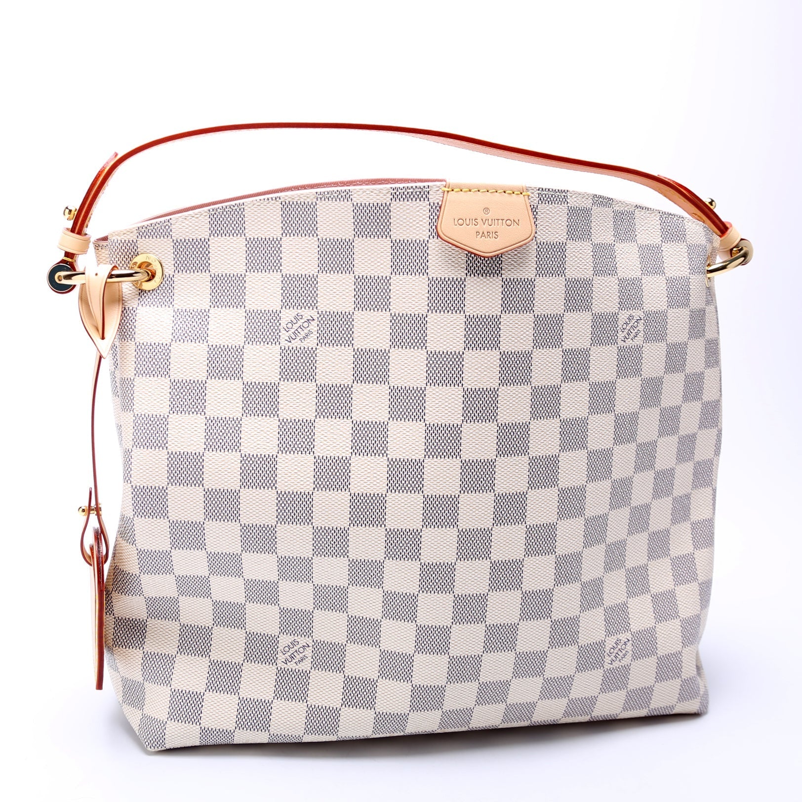 Louis Vuitton Graceful PM Azur Damier Handbag Azur 13