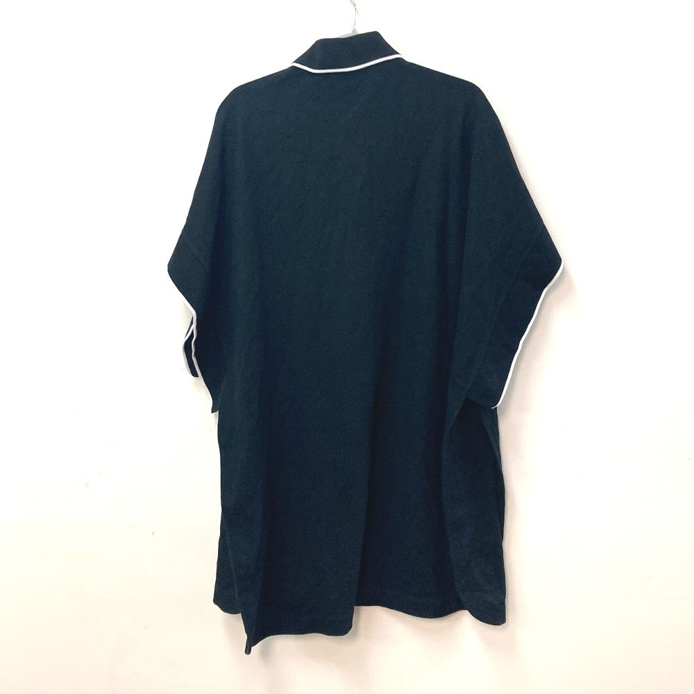 Burberry Poncho Cotton Outer Tb Bicolor Women Handbag Black Logo Travel Bag