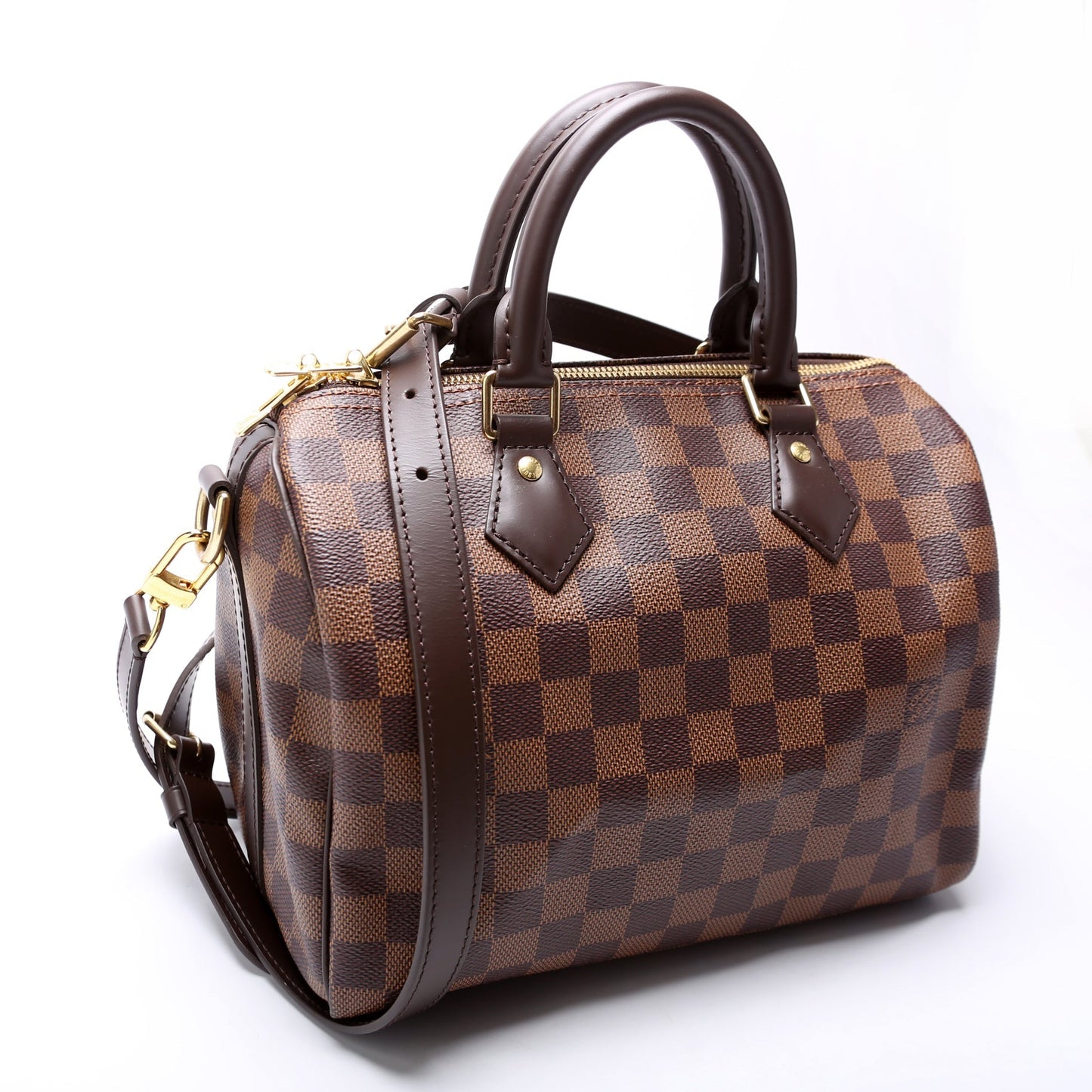 Louis Vuitton Speedy 25 Bandouliere Ebene Damier Handbag Ebene 12