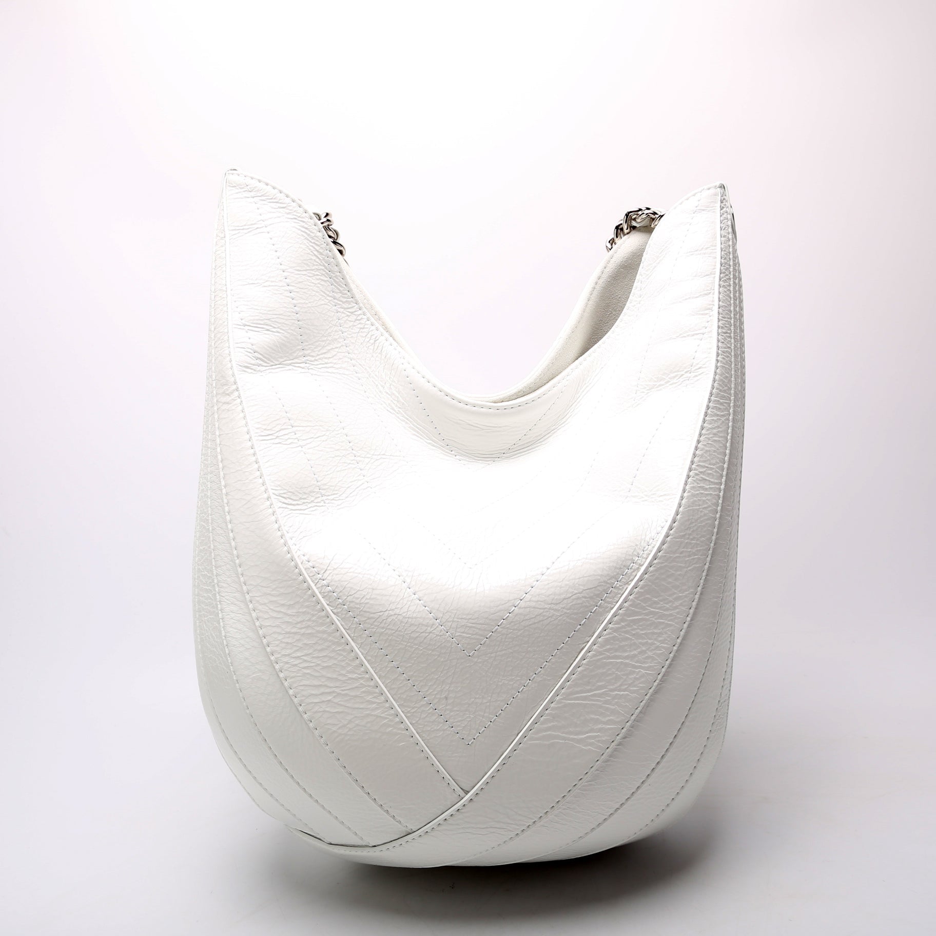 Chanel Droplet Hobo Crinkled Patent 25M Shoulder Bag