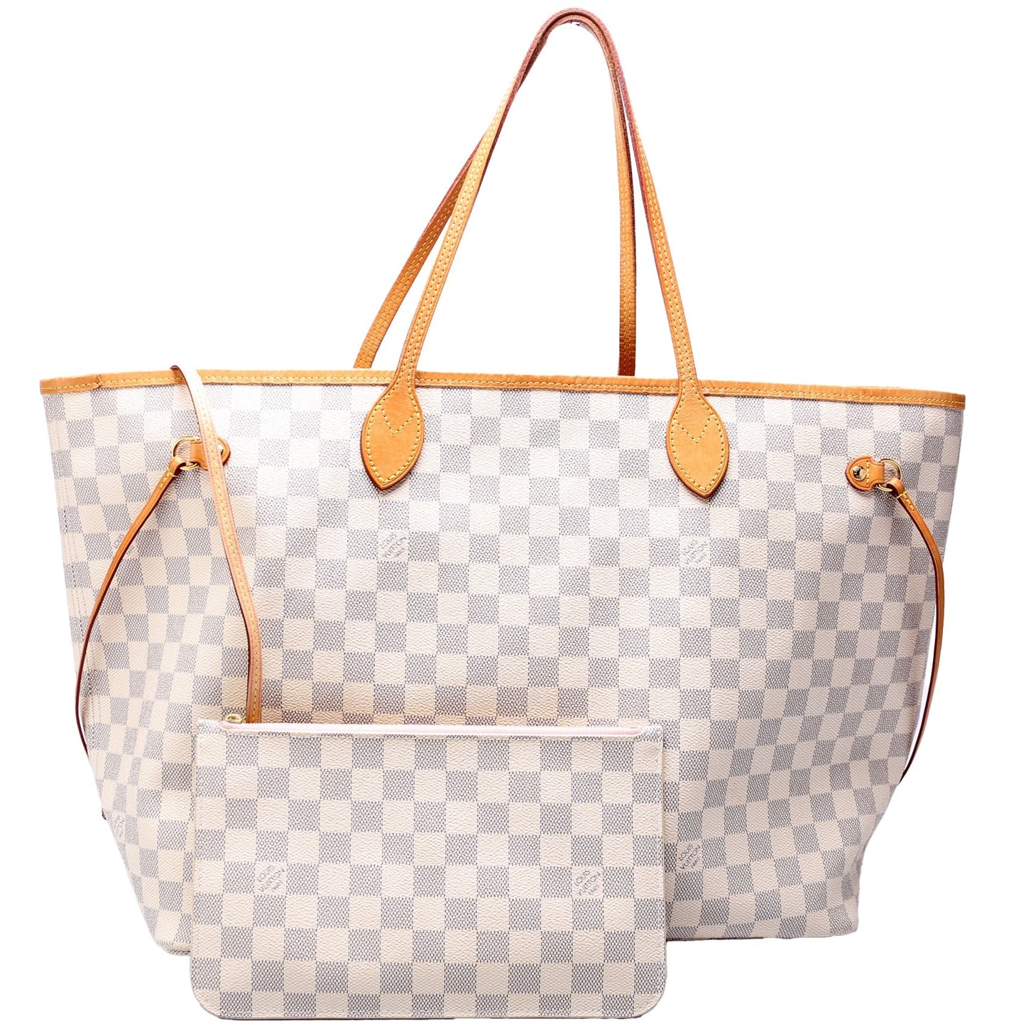 Louis Vuitton Neverfull W GM Azur Damier Wallet Case Azur 3