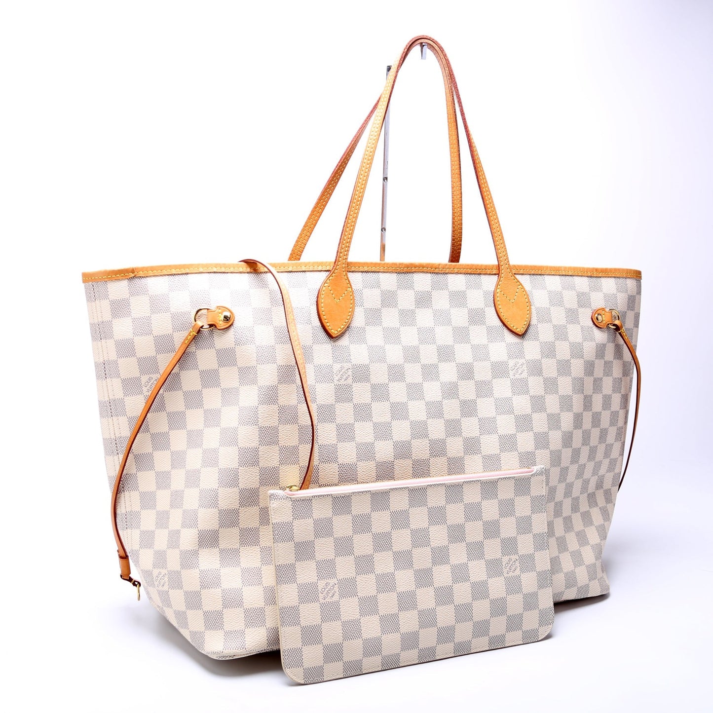 Louis Vuitton Neverfull W GM Azur Damier Wallet Case Azur 3