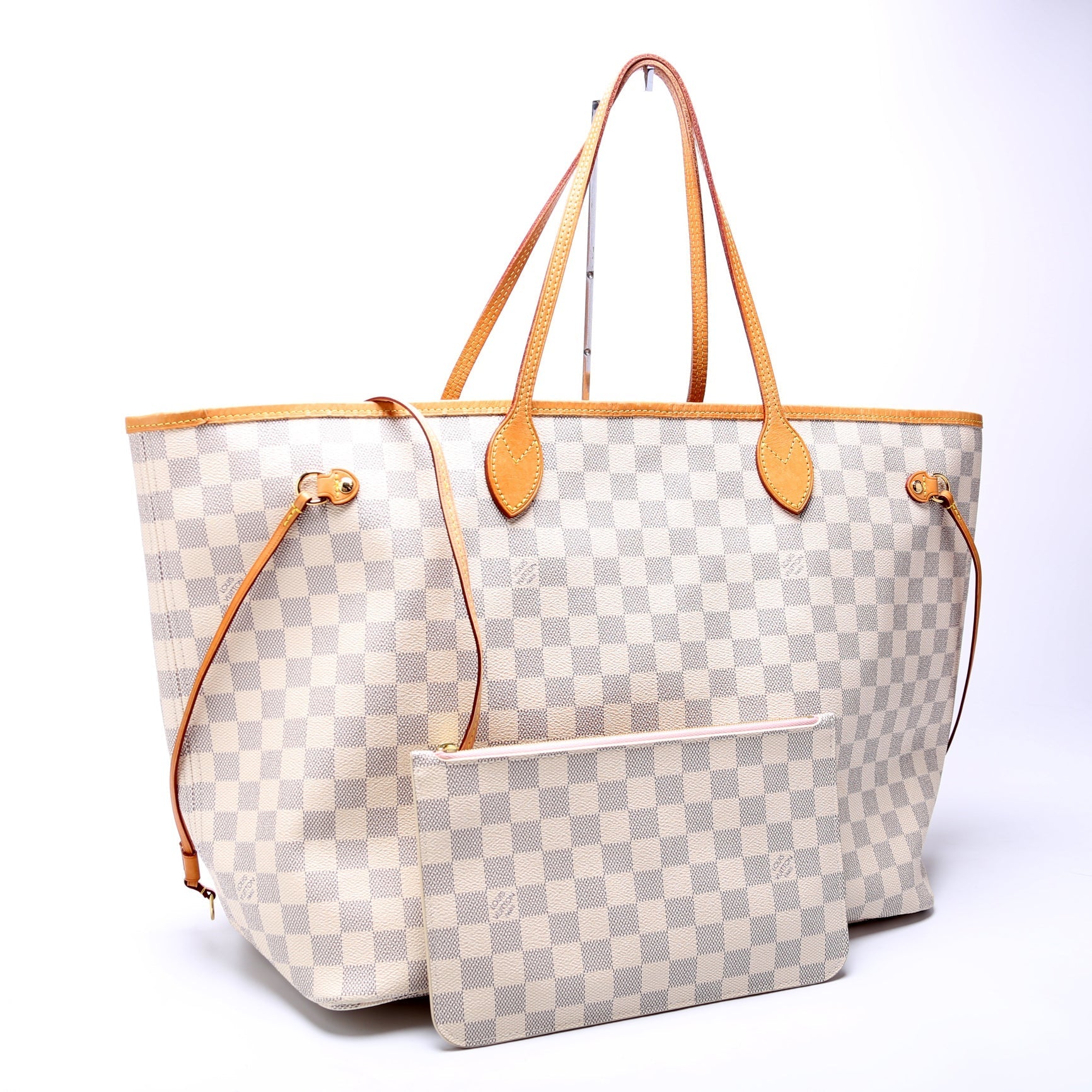Louis Vuitton Neverfull W GM Azur Damier Wallet Case Azur 3