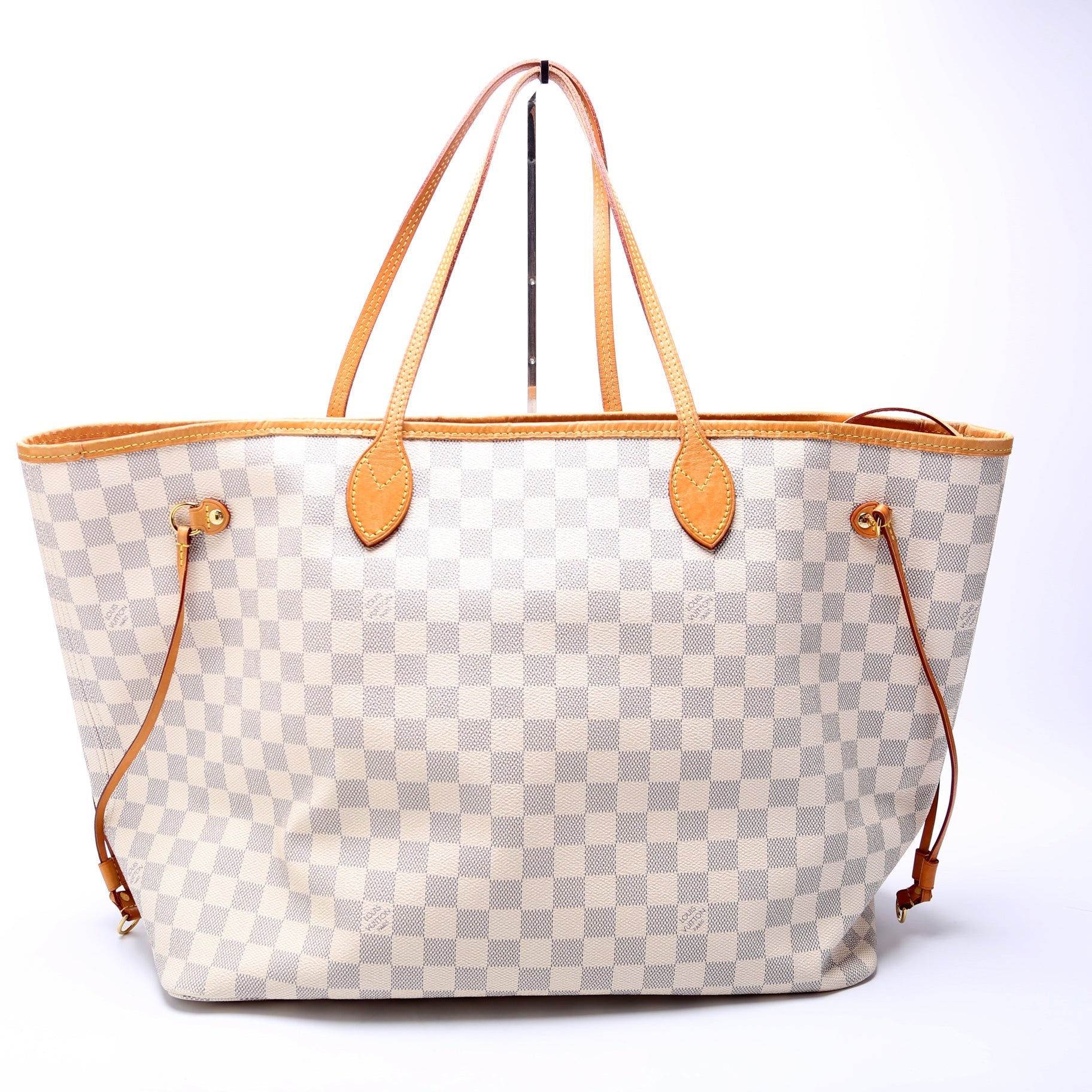 Louis Vuitton Neverfull W GM Azur Damier Wallet Case Azur 3