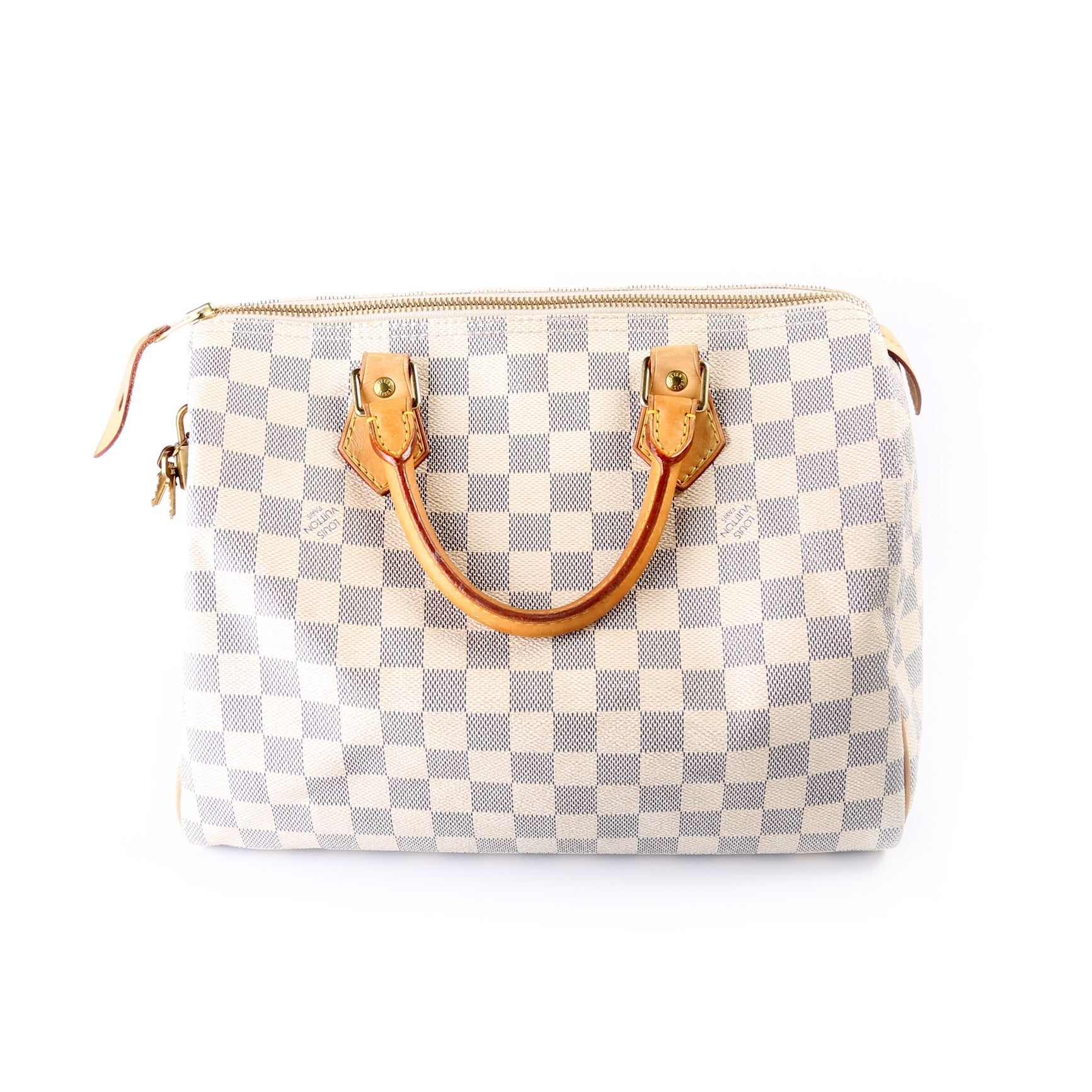 Louis Vuitton Speedy 30 Azur Damier Handbag Azur 37