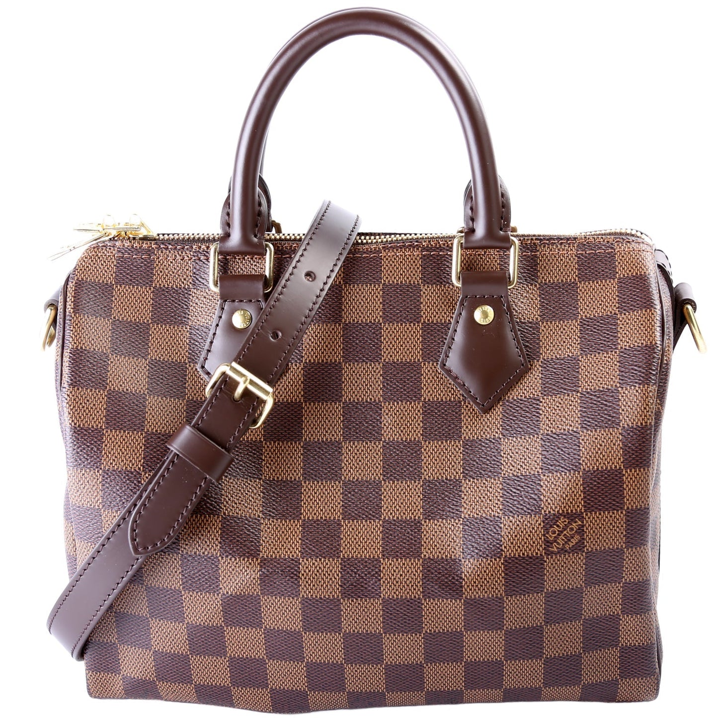 Louis Vuitton Speedy 25 Bandouliere Ebene Damier Handbag Ebene 13