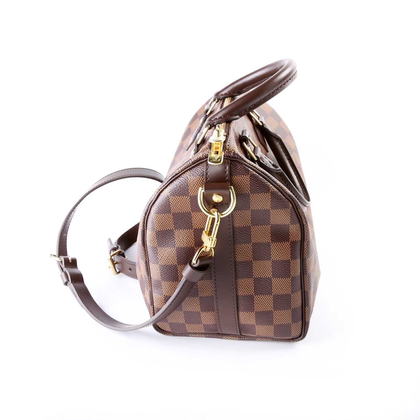 Louis Vuitton Speedy 25 Bandouliere Ebene Damier Handbag Ebene 13