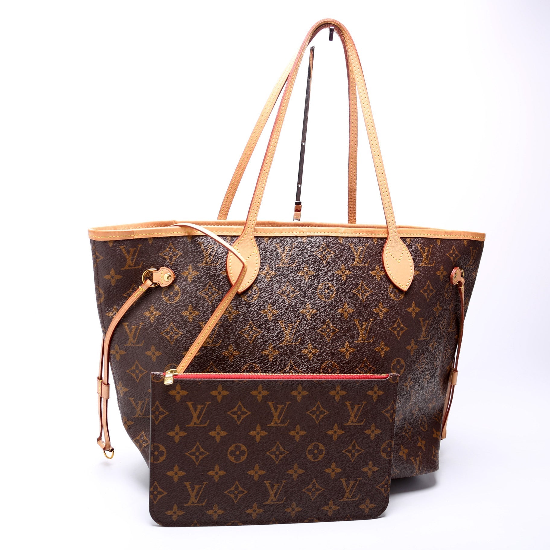 Louis Vuitton Neverfull w MM Monogram Wallet Case Monogram 37