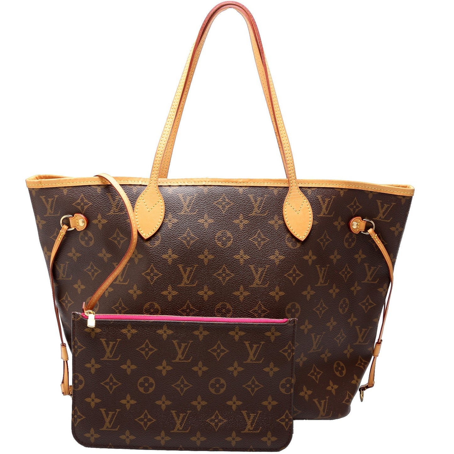 Louis Vuitton Neverfull w MM Monogram Wallet Case Monogram 38