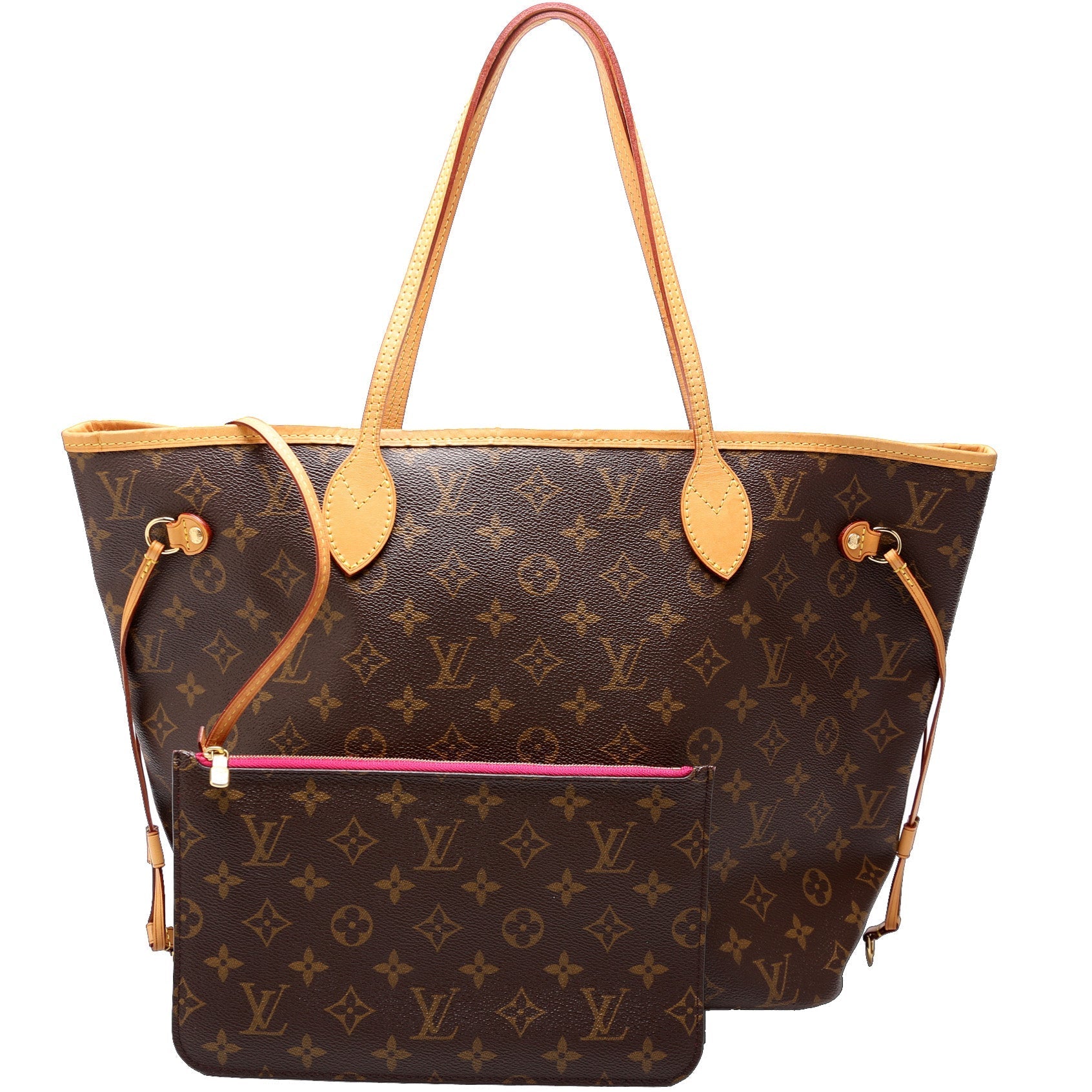 Louis Vuitton Neverfull w MM Monogram Wallet Case Monogram 38