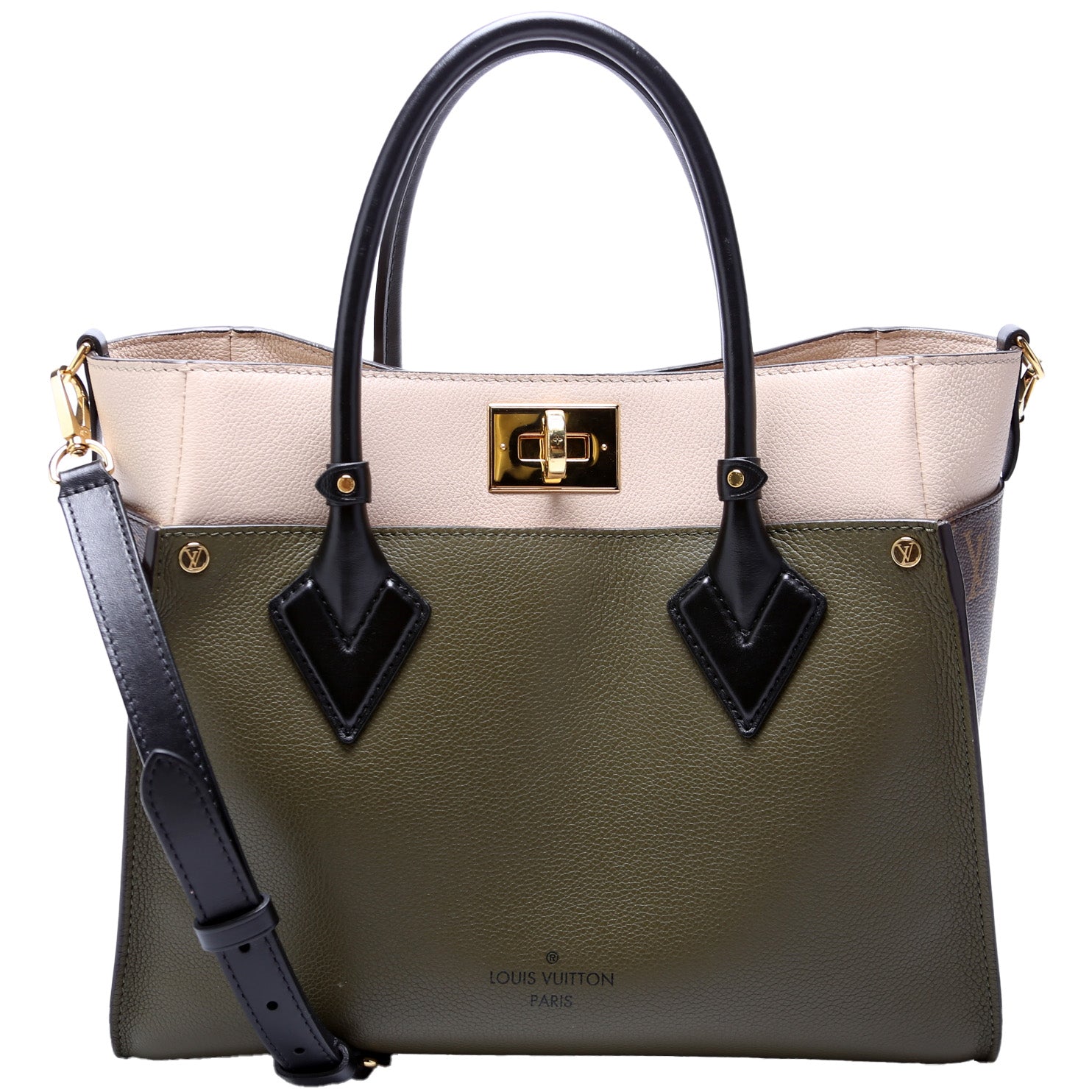 Louis Vuitton On My Side MM Monogram Calfskin Handbag