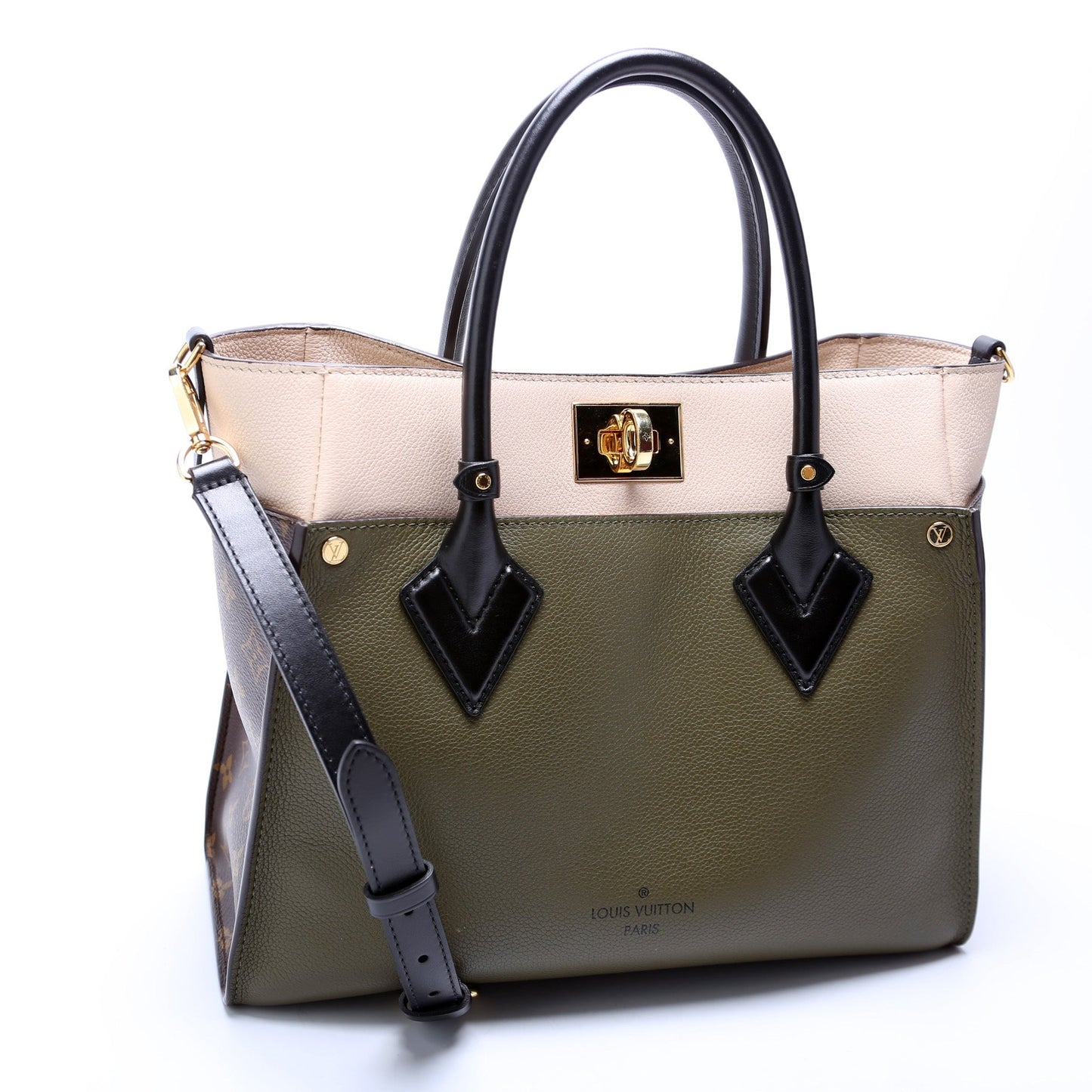 Louis Vuitton On My Side MM Monogram Calfskin Handbag