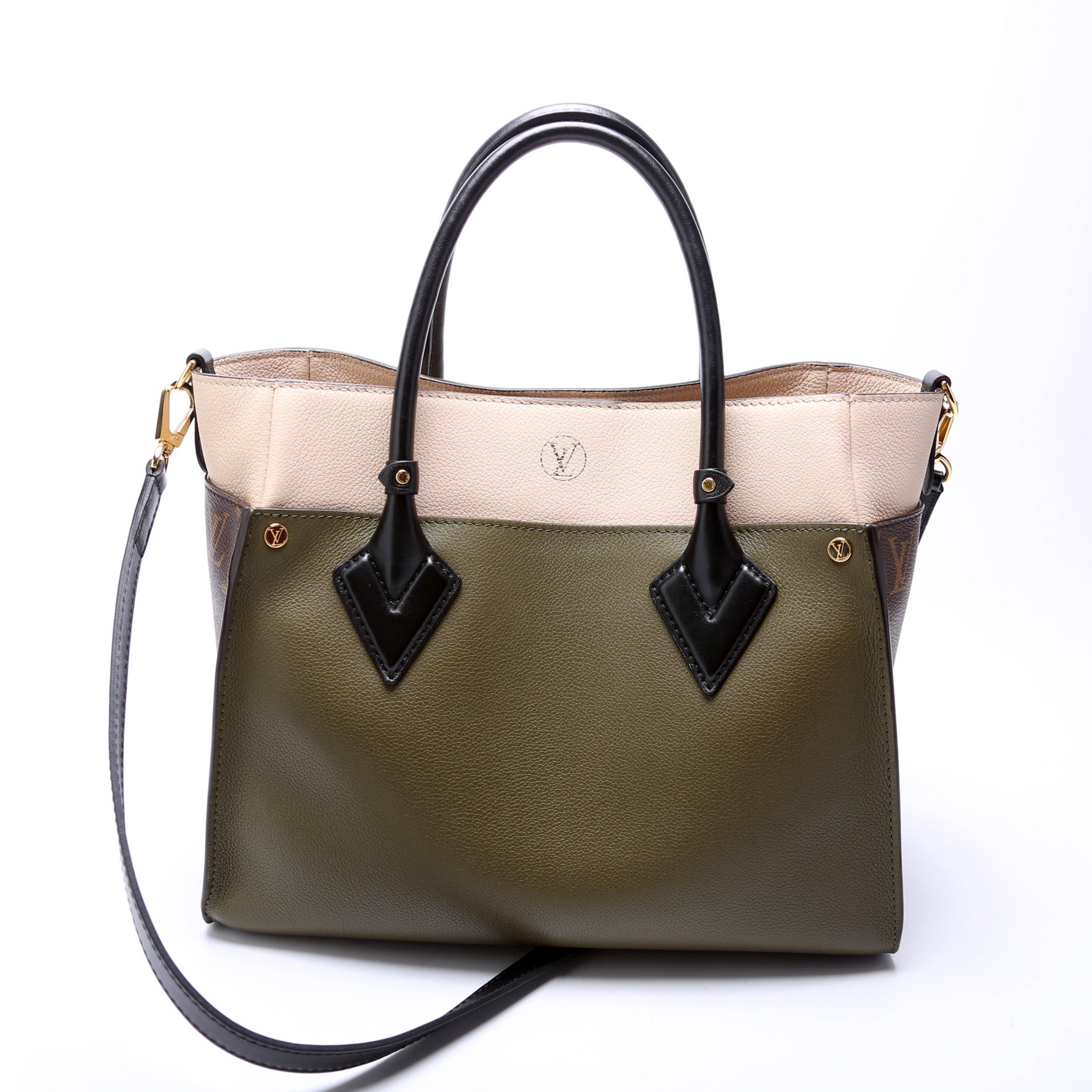 Louis Vuitton On My Side MM Monogram Calfskin Handbag