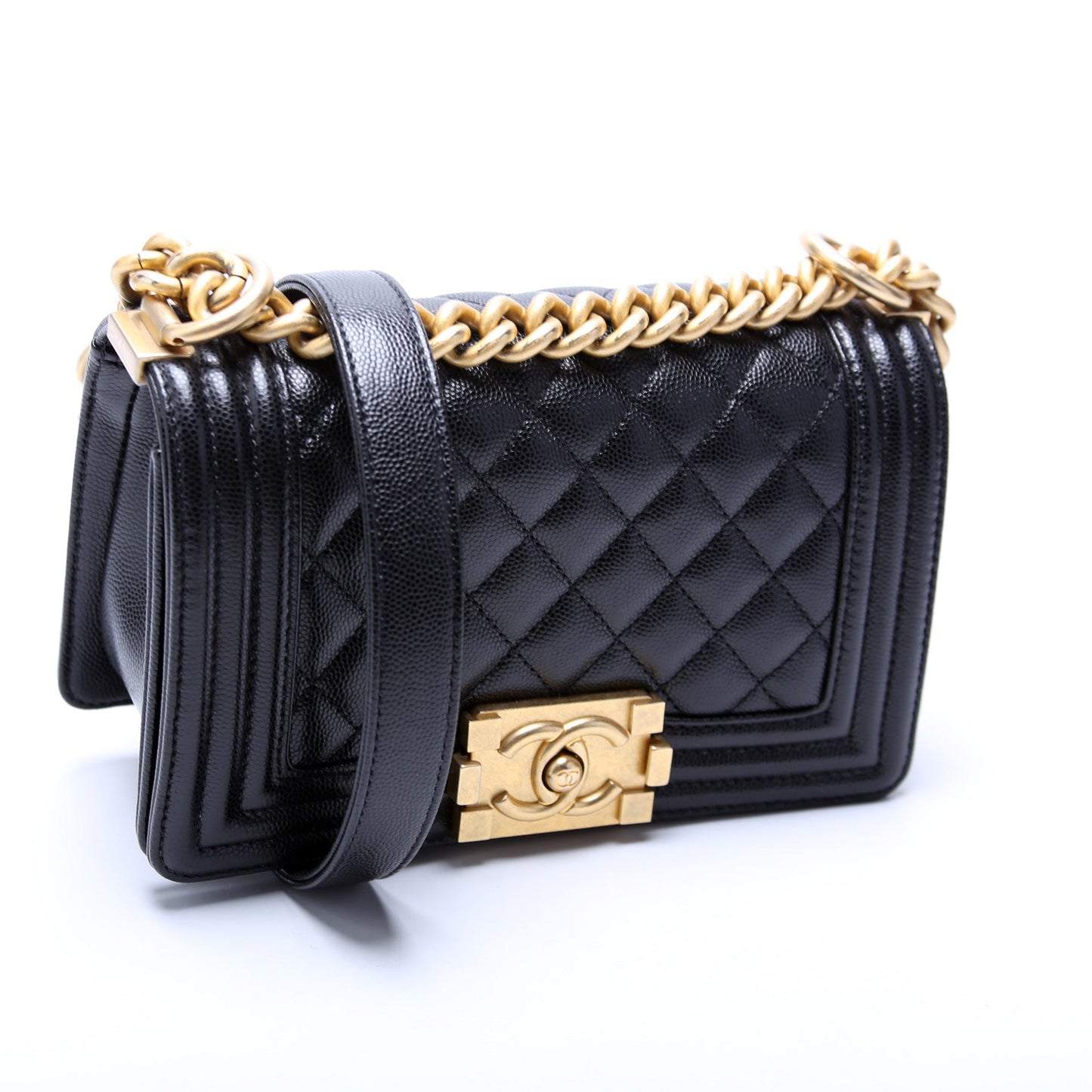 Chanel Boy Flap Caviar 29-31M Small Handbag