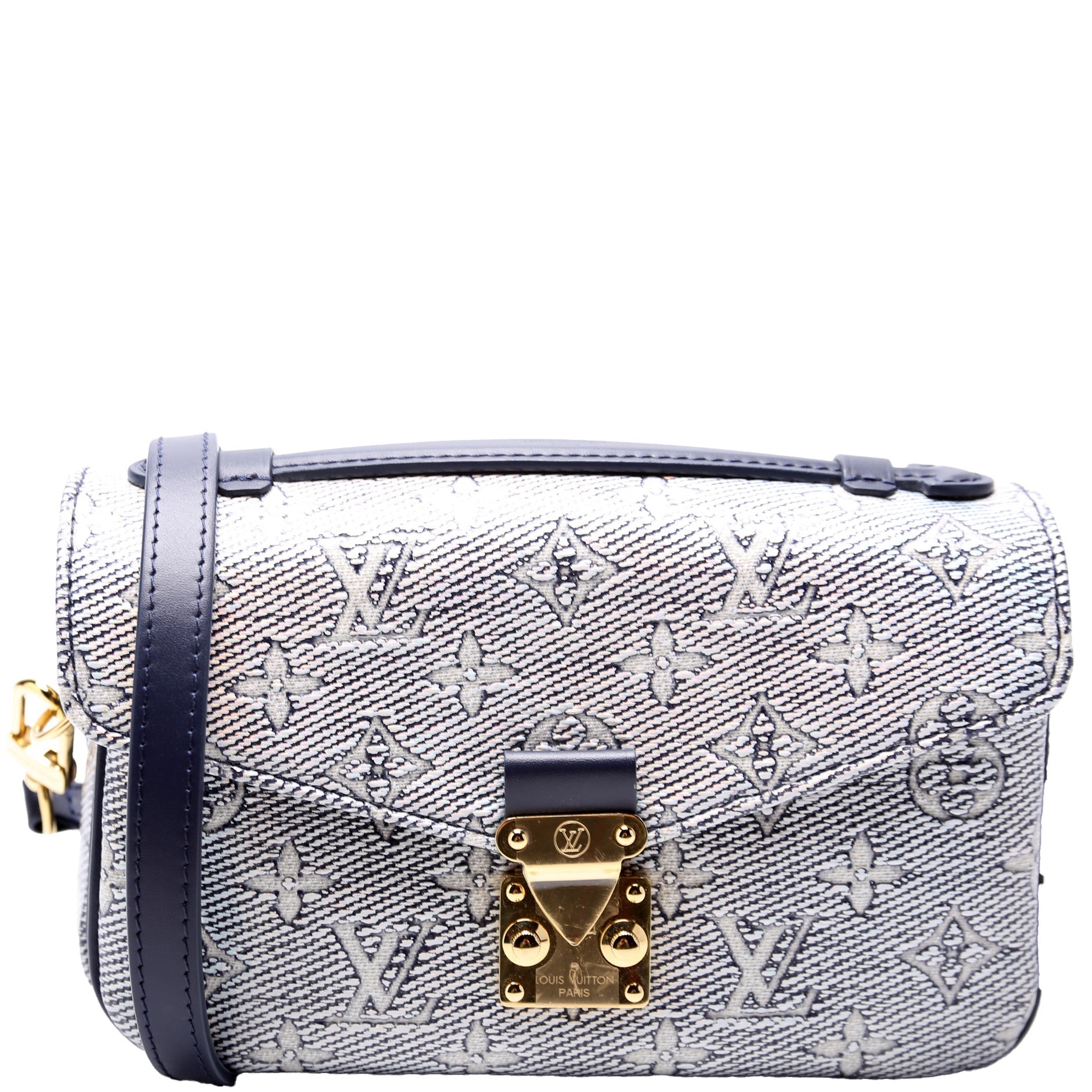 Louis Vuitton Pochette Metis East West Monoglam Clutch Bag