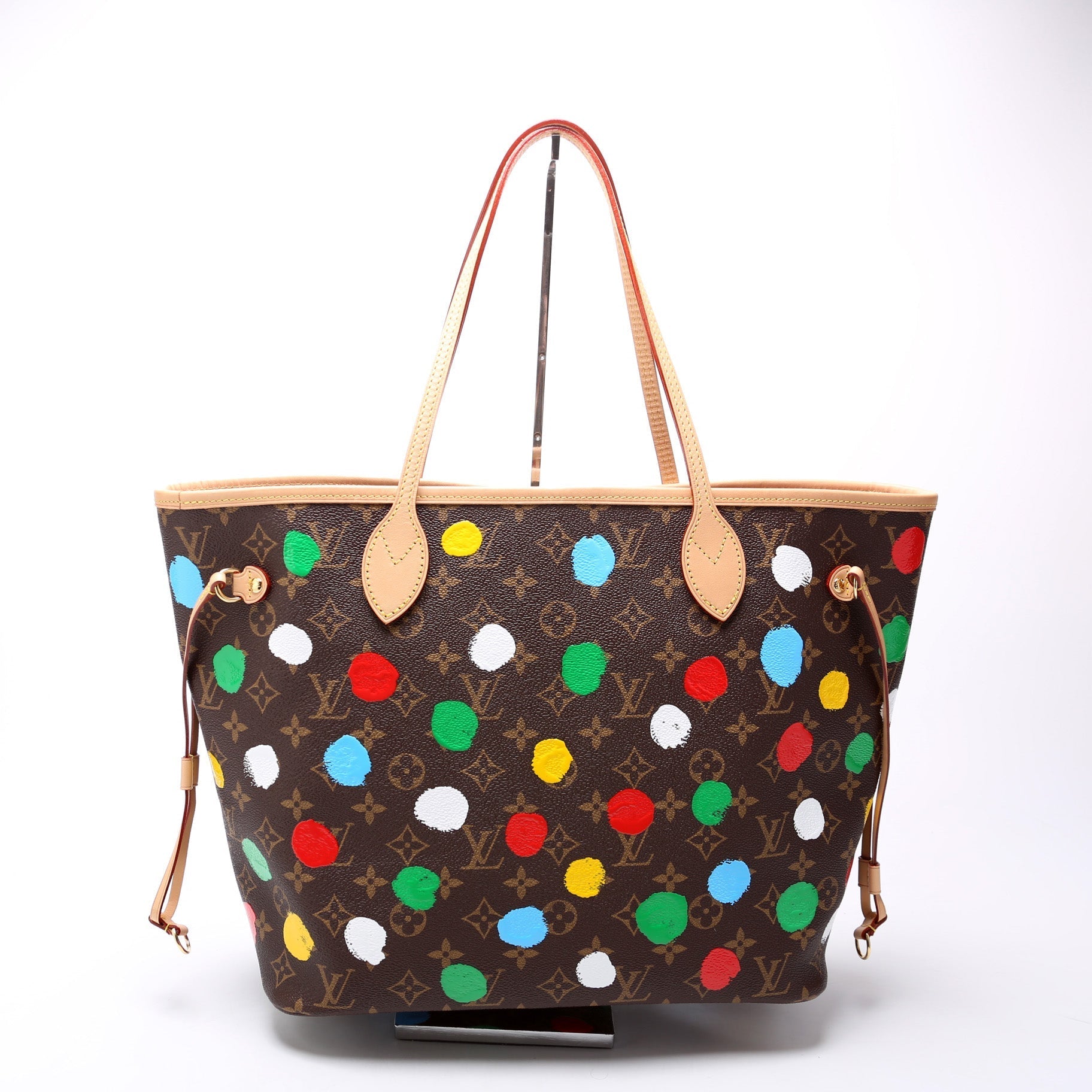 Louis Vuitton Neverfull W MM Painted Dots Wallet Case