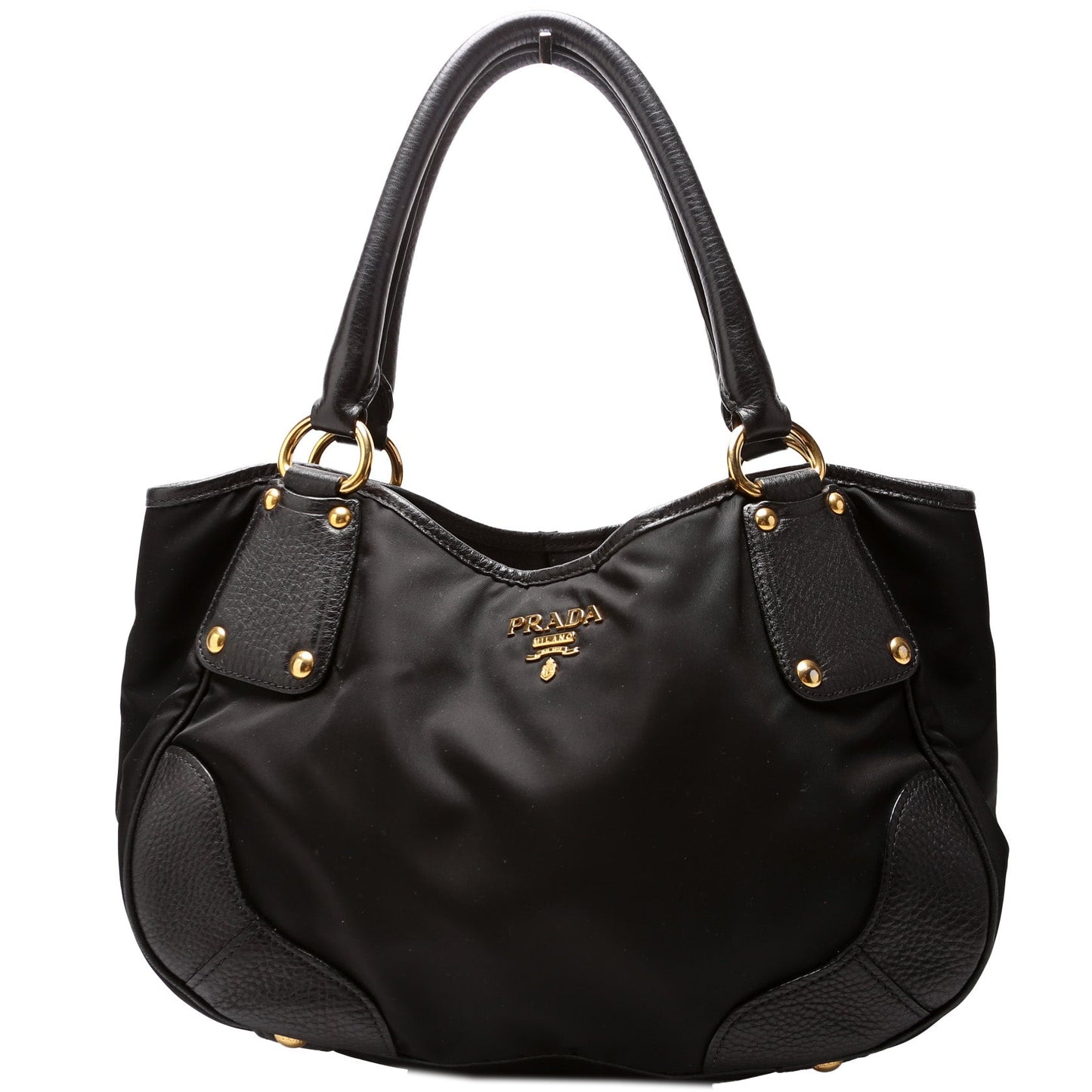 Prada Tessuto Vitello Daino Tote Bag