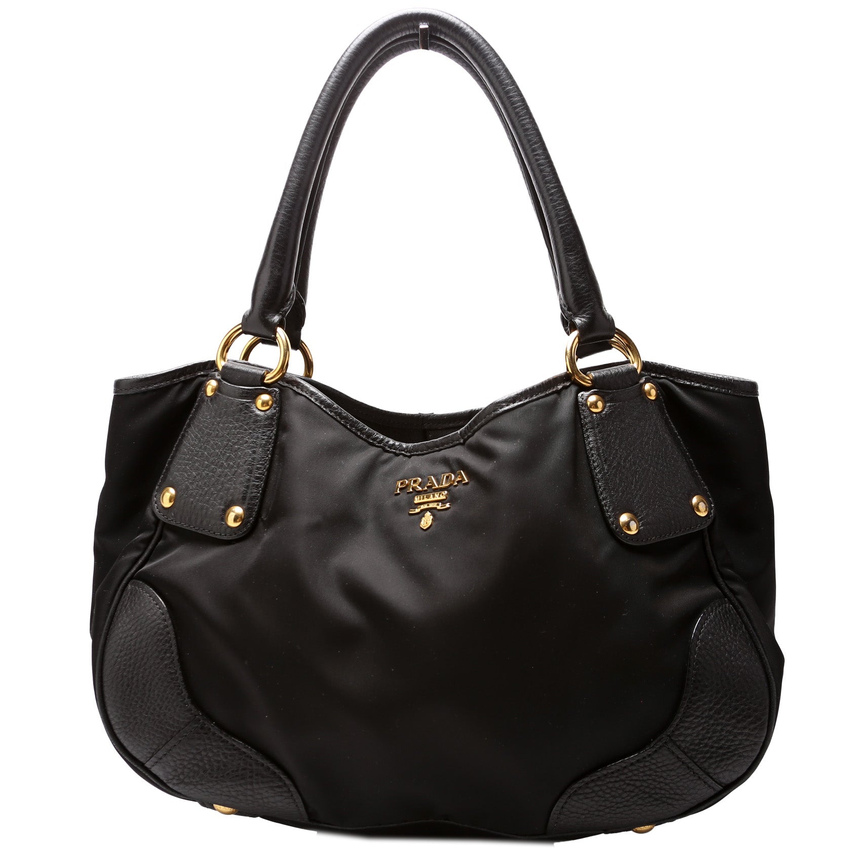 Prada Tessuto Vitello Daino Tote Bag