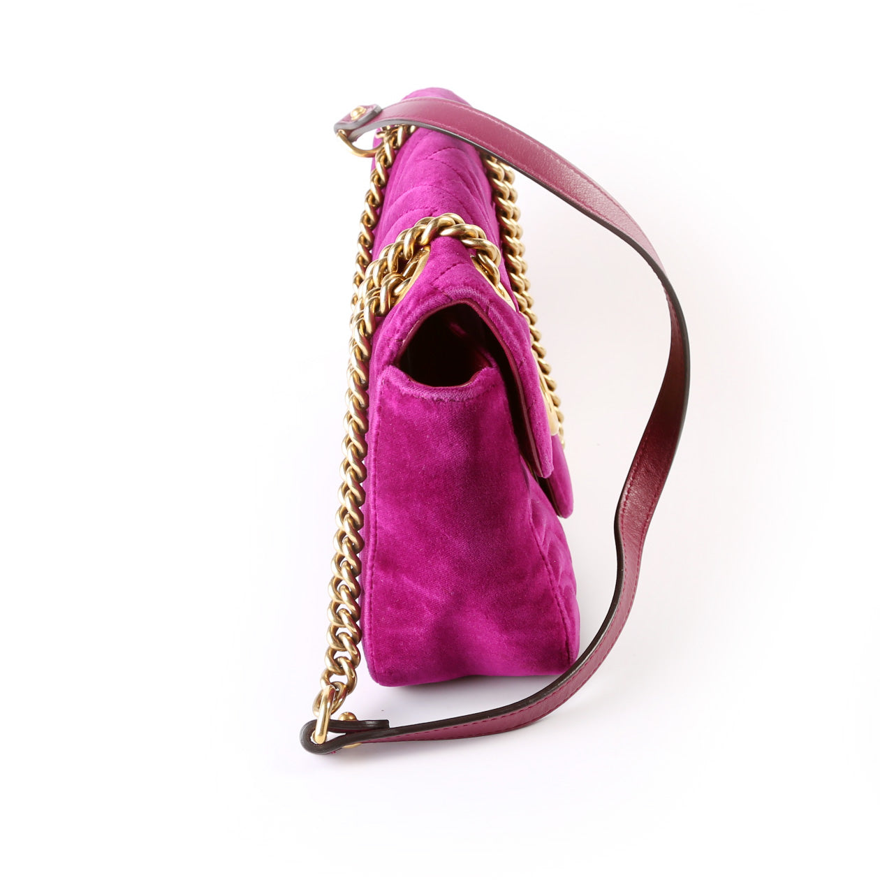 Gucci Marmont Velvet Small Flap Shoulder Bag Small Flap
