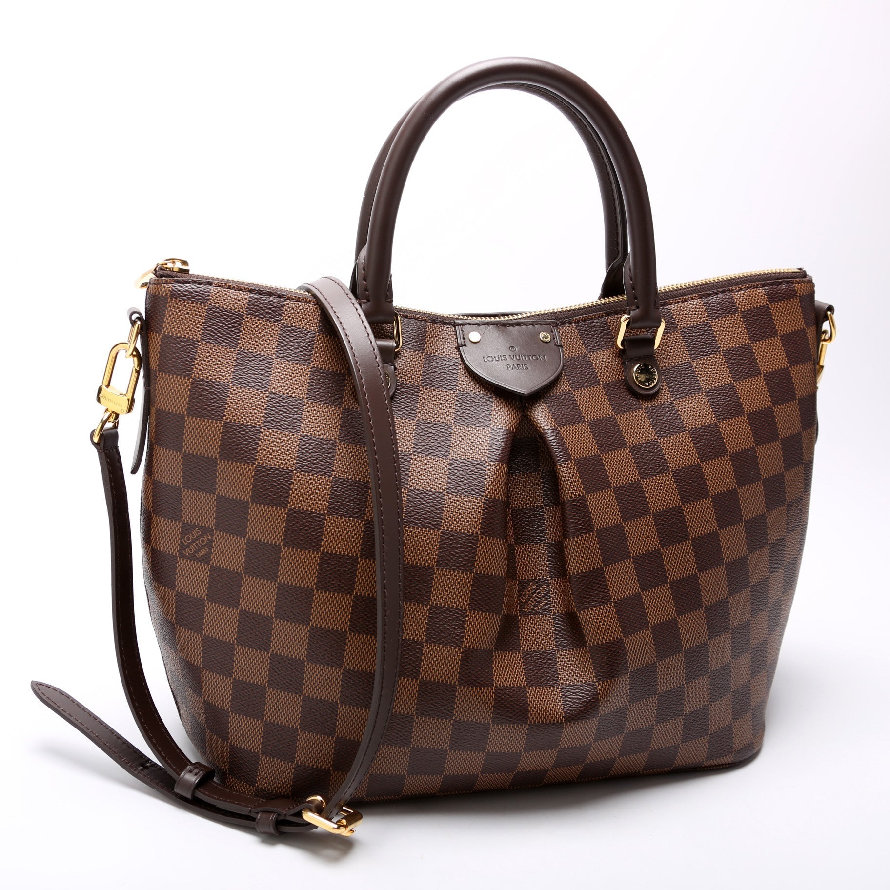 Louis Vuitton Siena Ebene MM Damier Handbag Ebene 9