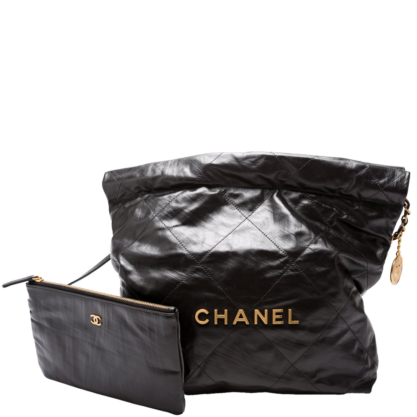 Chanel 22 Shiny Quilted Calfskin Handbag