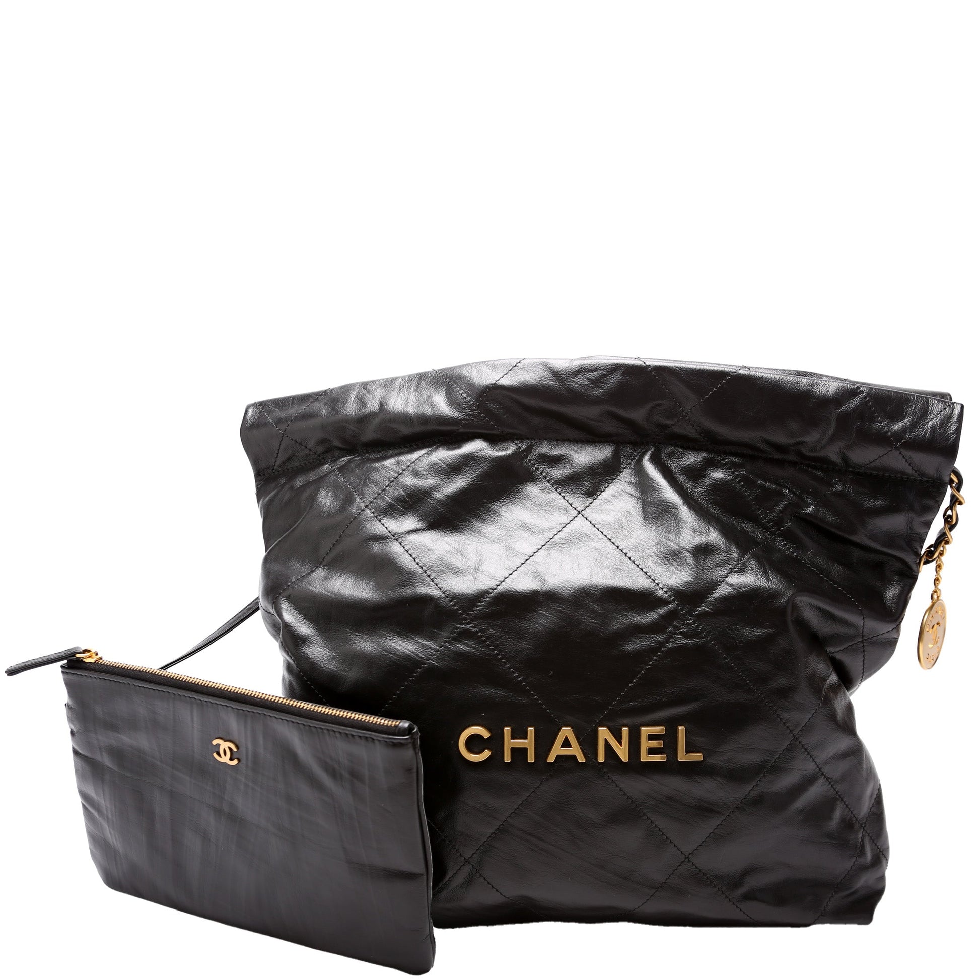 Chanel 22 Shiny Quilted Calfskin Handbag