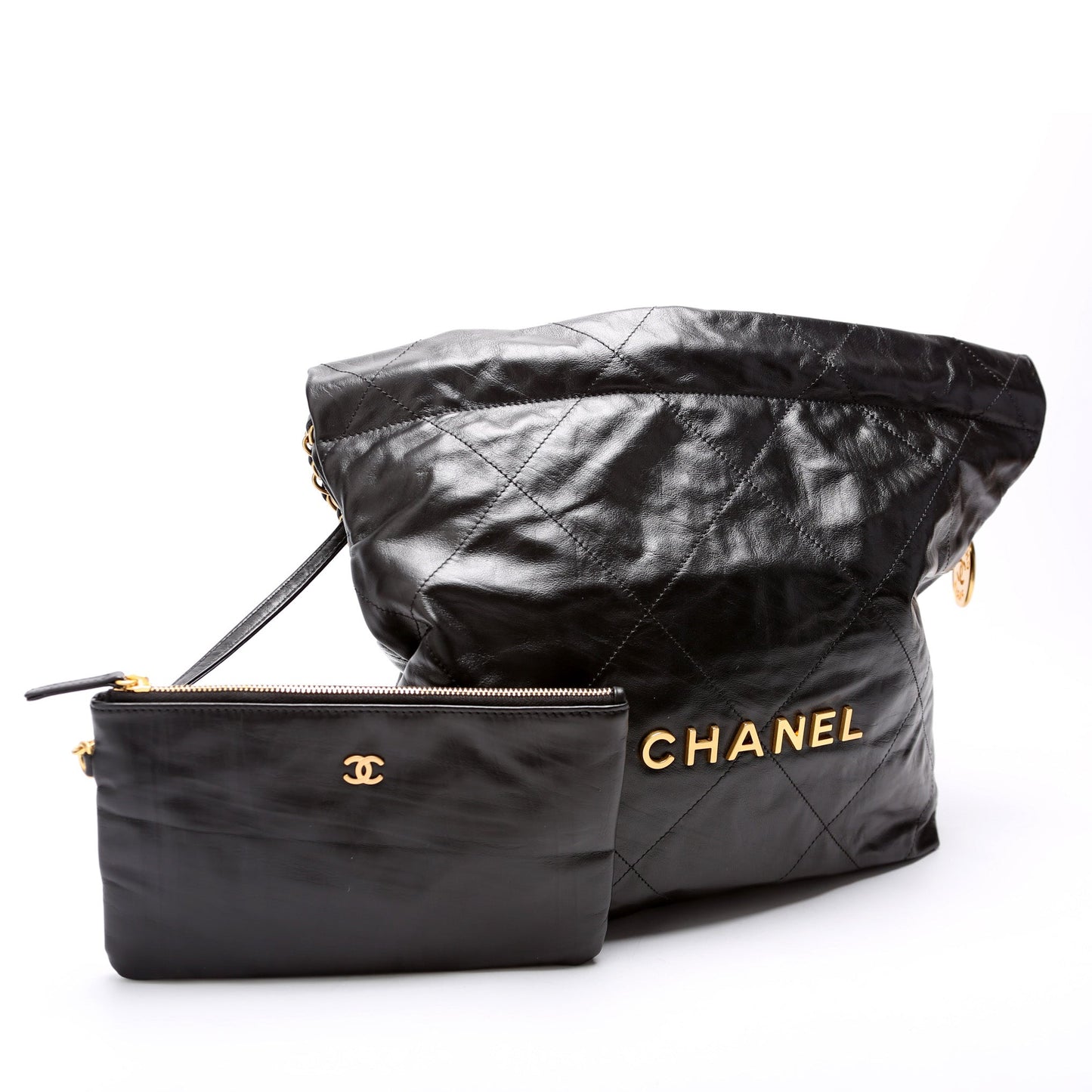 Chanel 22 Shiny Quilted Calfskin Handbag