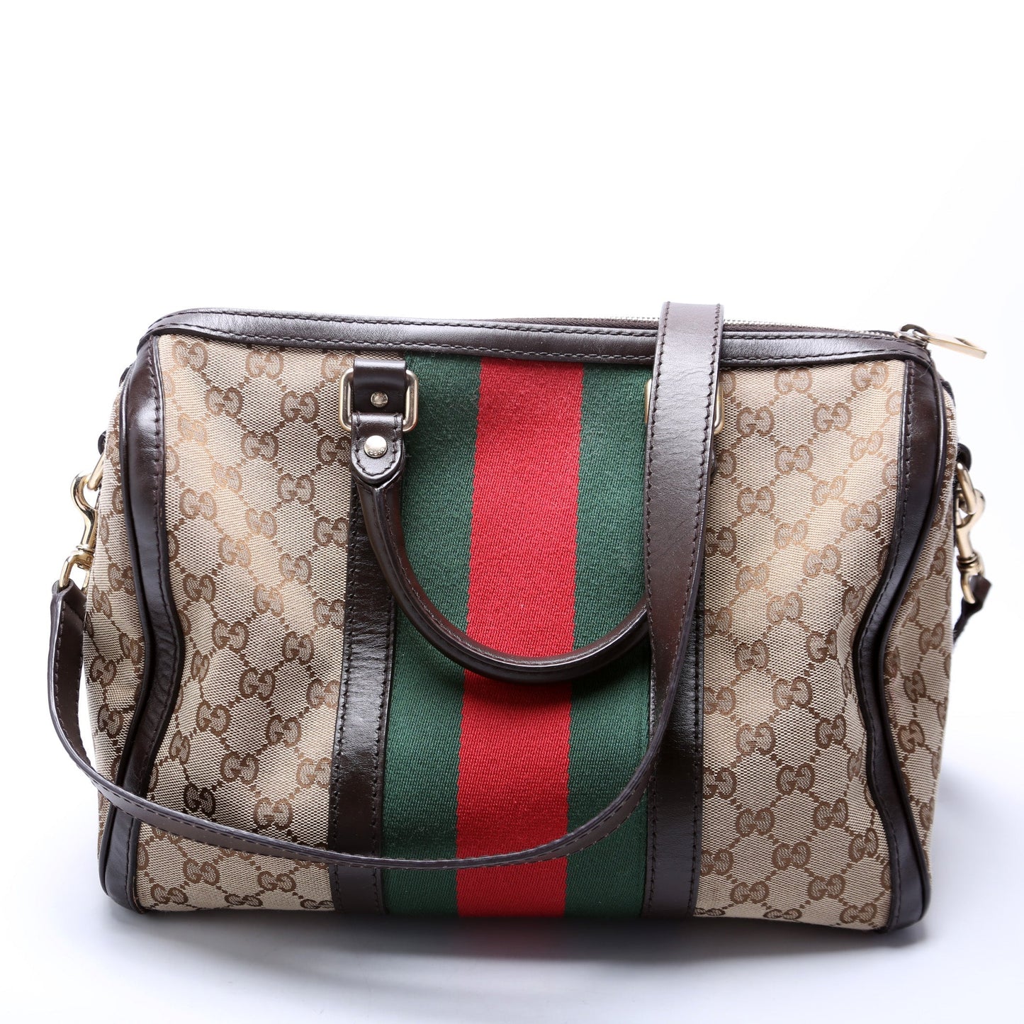 Gucci Boston Canvas Travel Bag Bag Canvas