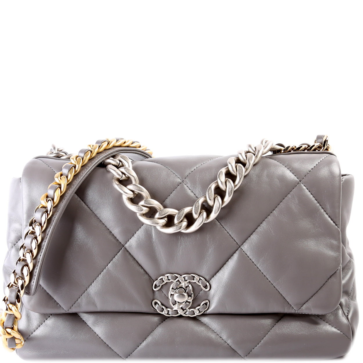 Chanel Quilted Goatskin 19 Flap 32+M Handbag M 1