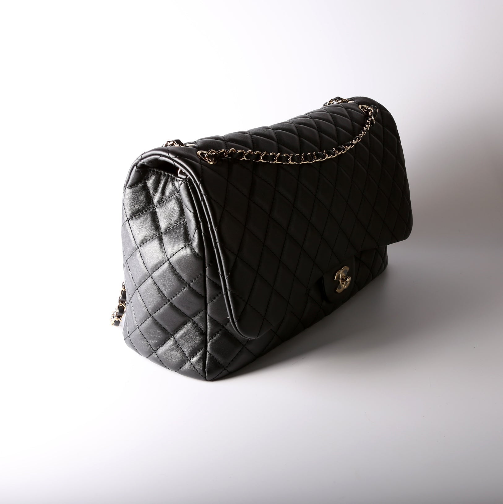 Chanel XXL Flap Quilted Calfskin 28M Small Travel Bag