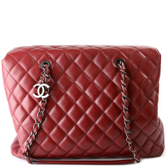 Chanel City Shopping Caviar 21M Tote Bag