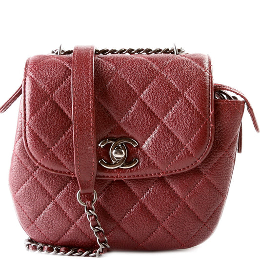 Chanel CC Waiter Flap Goatskin 21M Crossbody Bag