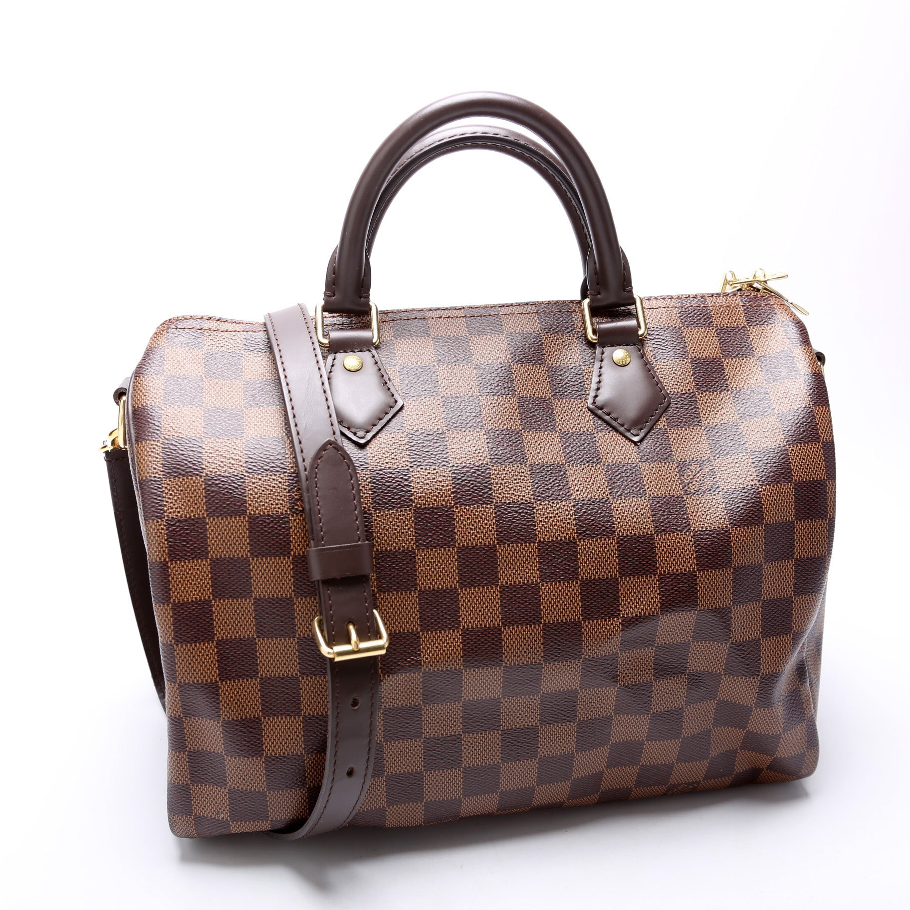 Louis Vuitton Speedy 30 Bandouliere Ebene Damier Handbag Ebene 27