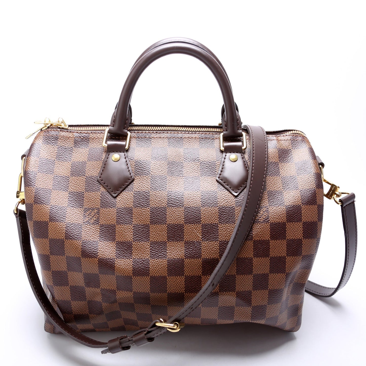 Louis Vuitton Speedy 30 Bandouliere Ebene Damier Handbag Ebene 27