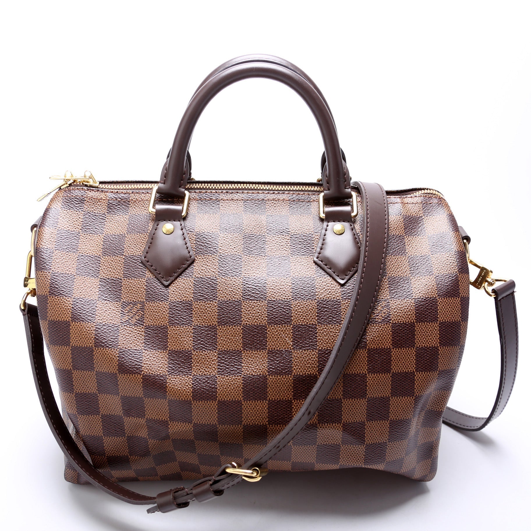 Louis Vuitton Speedy 30 Bandouliere Ebene Damier Handbag Ebene 27