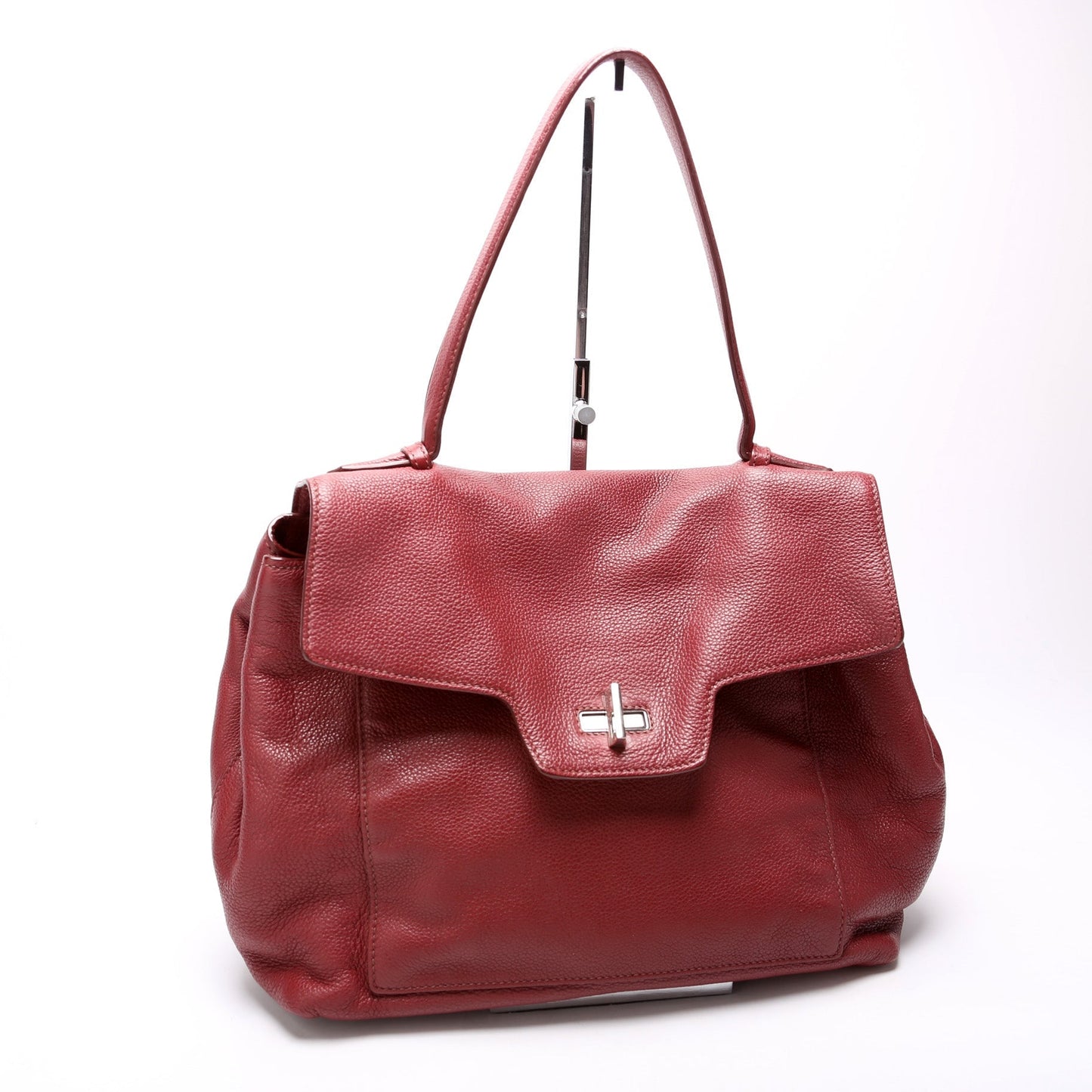Prada Toro Top Handle Satchel Bag Leather Flap Travel Bag