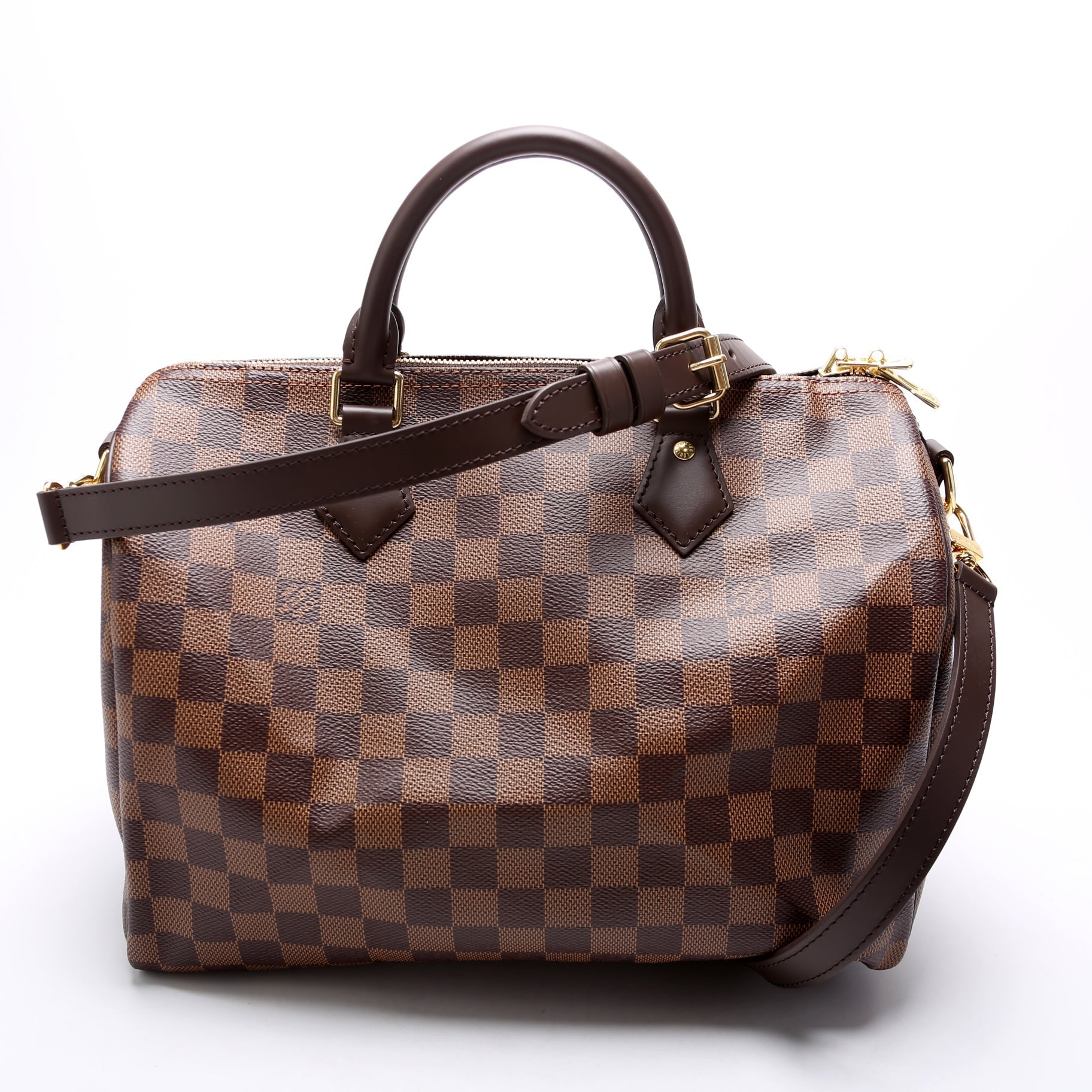 Louis Vuitton Speedy 30 Bandouliere Ebene Damier Handbag Ebene 26