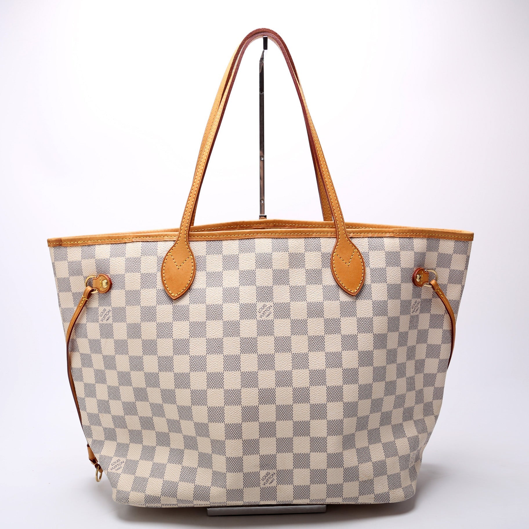 Louis Vuitton Neverfull MM Azur Damier Tote Bag Azur 35